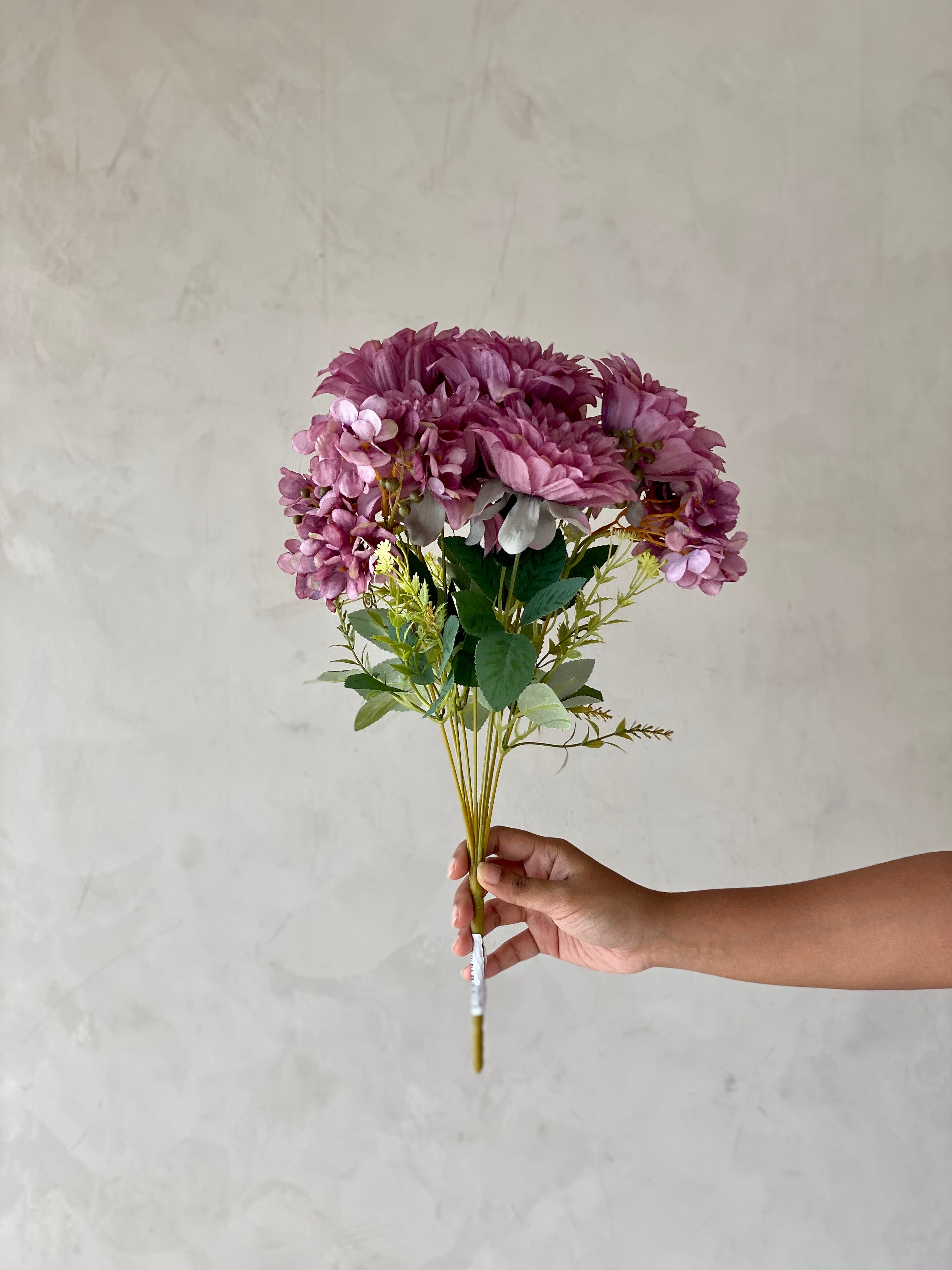 Artificial Daisy Flower Bunch - Purple