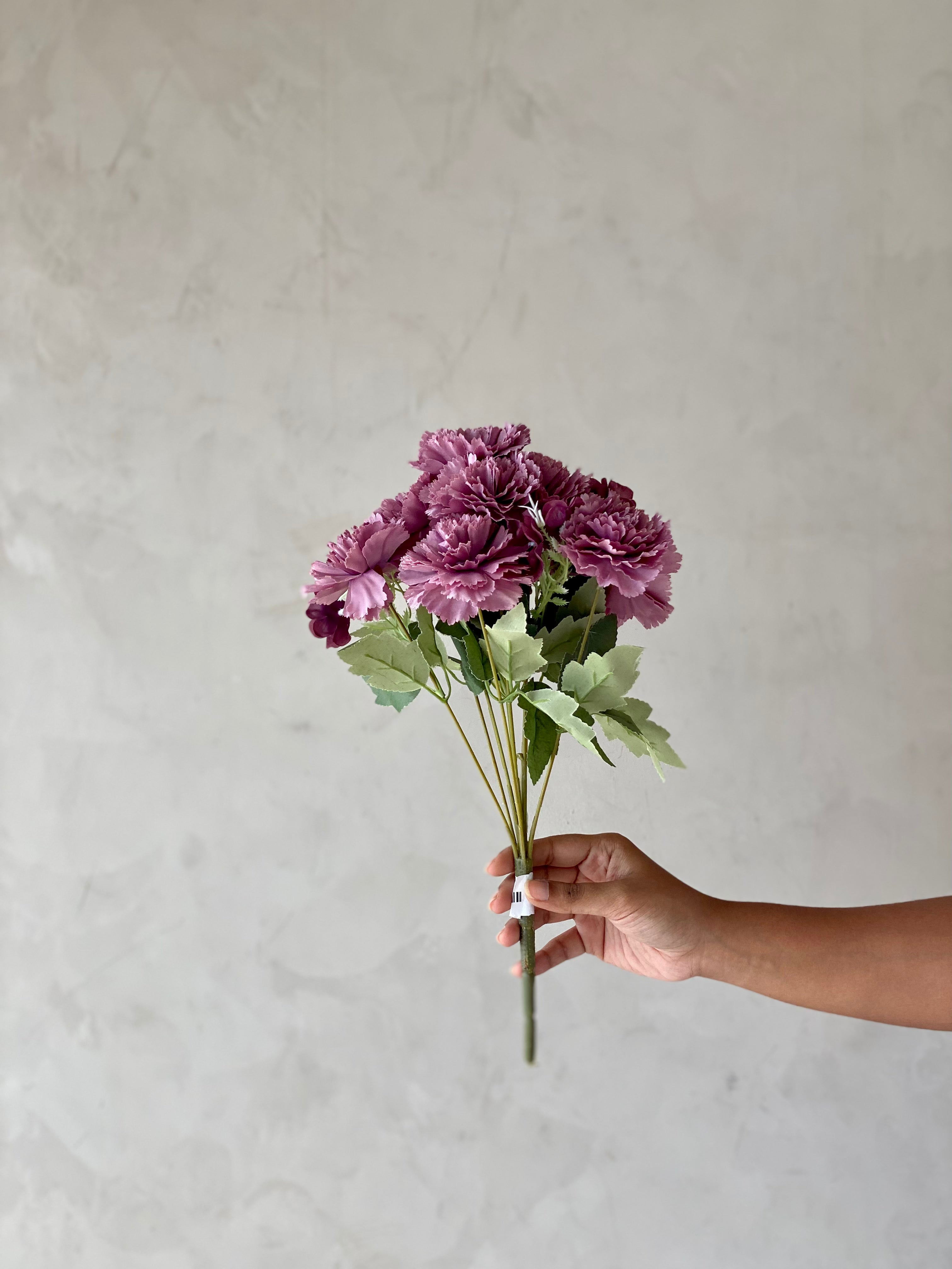 Artificial Western Peony Bunch - Purple