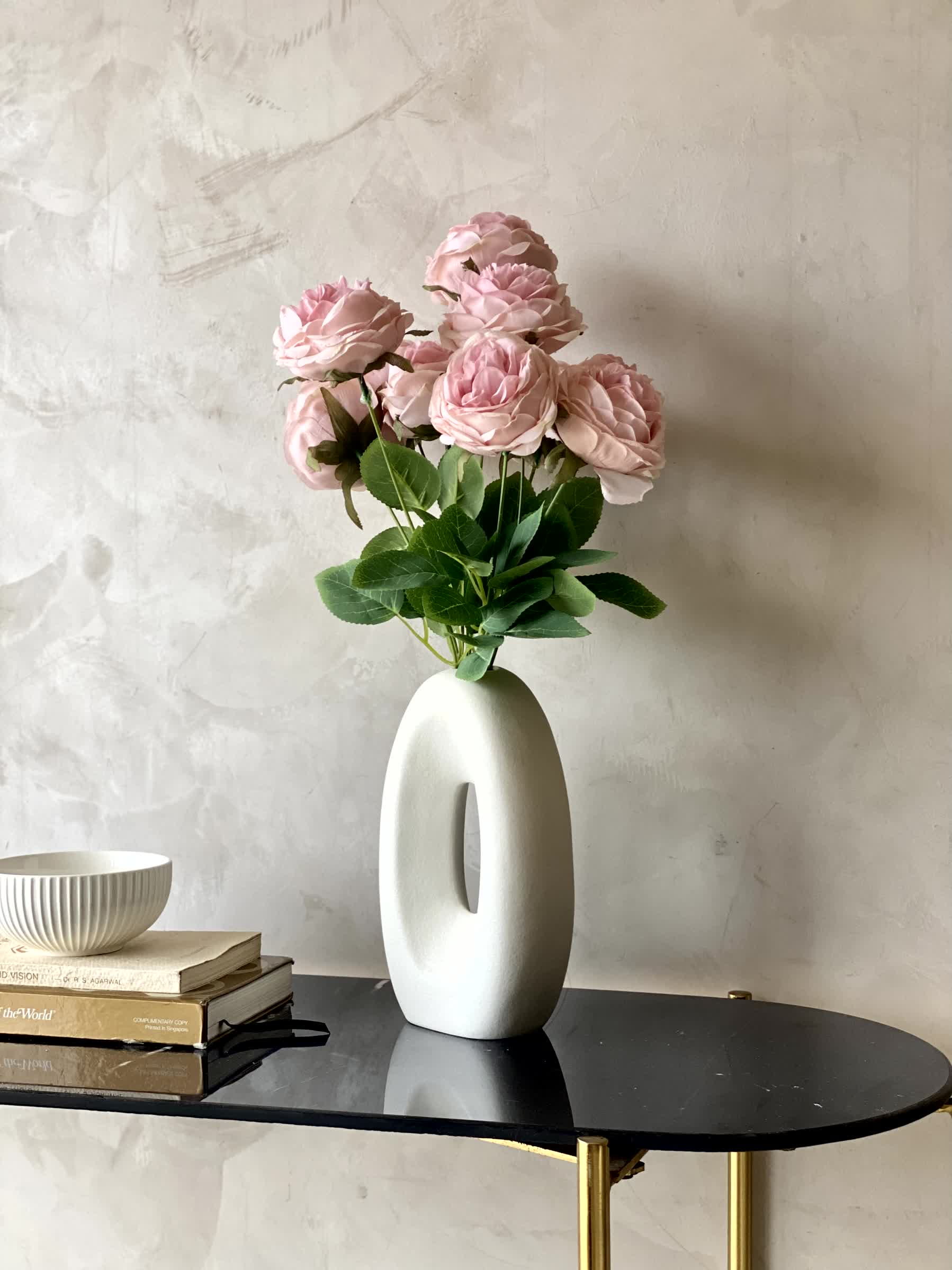 Artificial Breeze Rose Bunch - Pink