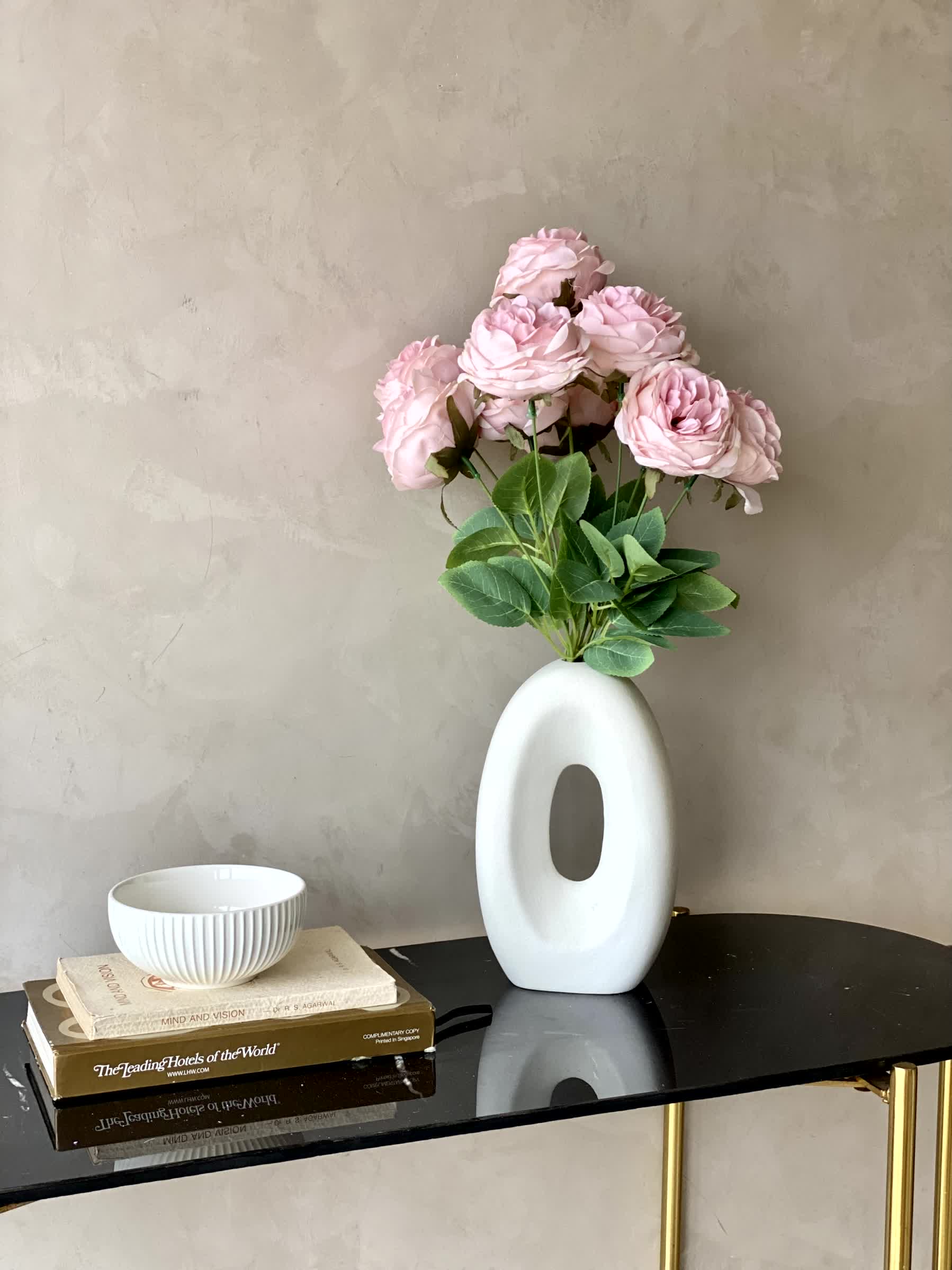 Artificial Breeze Rose Bunch - Pink