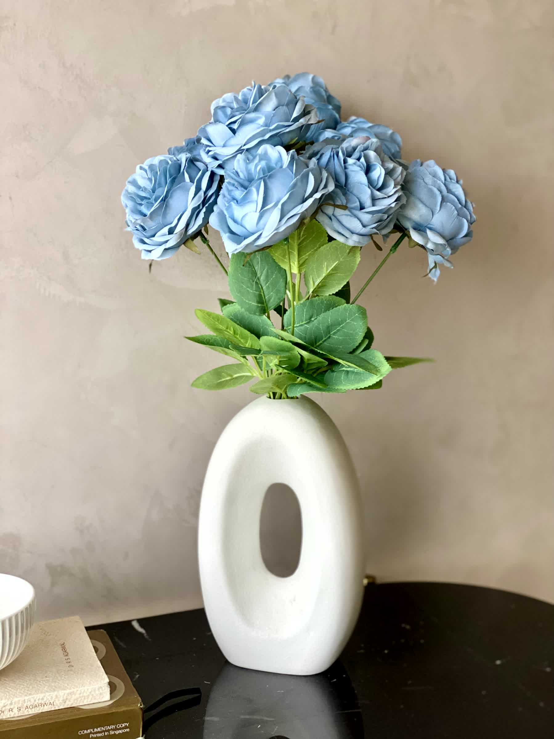 Artificial Breeze Rose Bunch - Blue