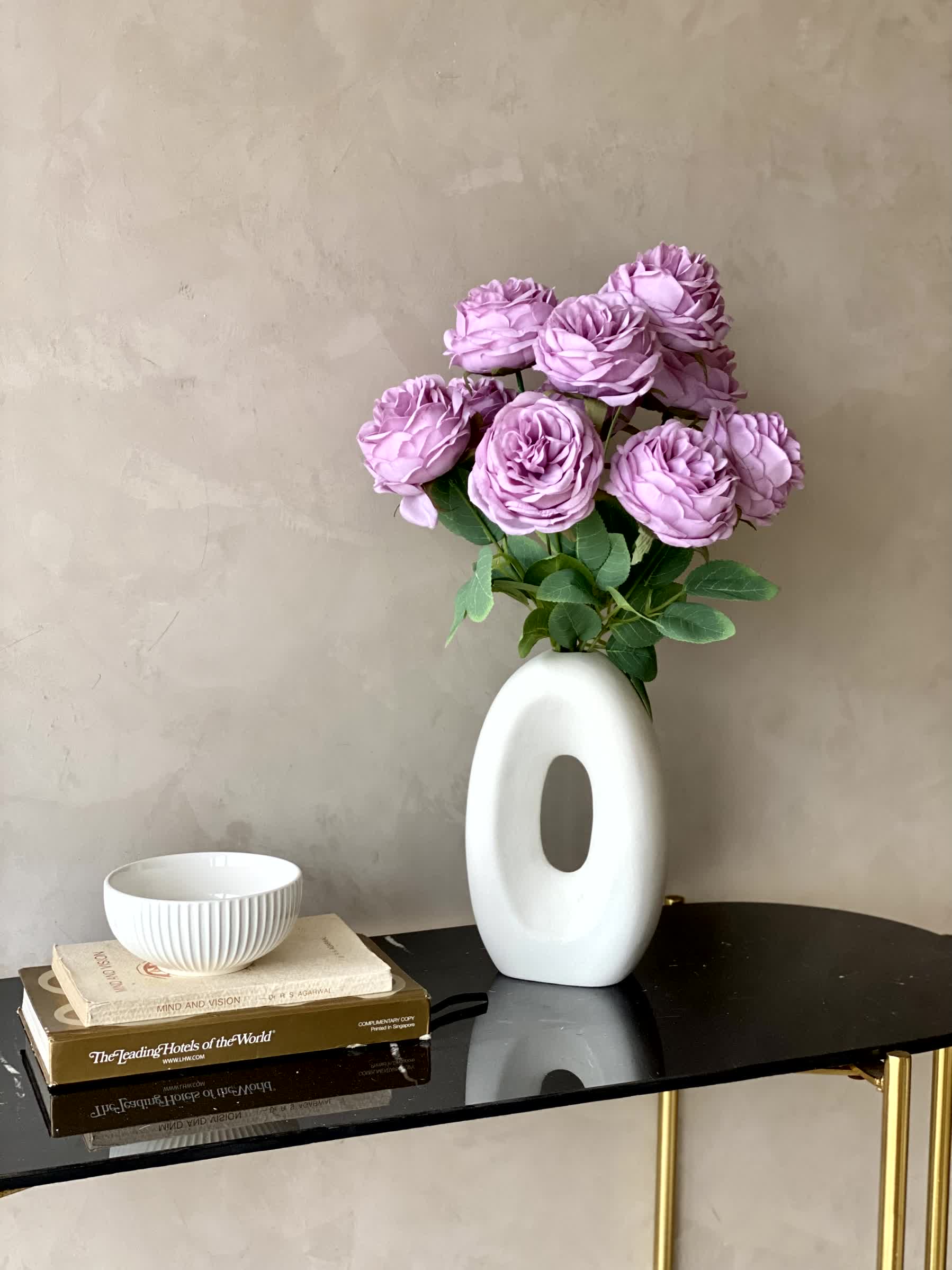 Artificial Breeze Rose Bunch - Lavender