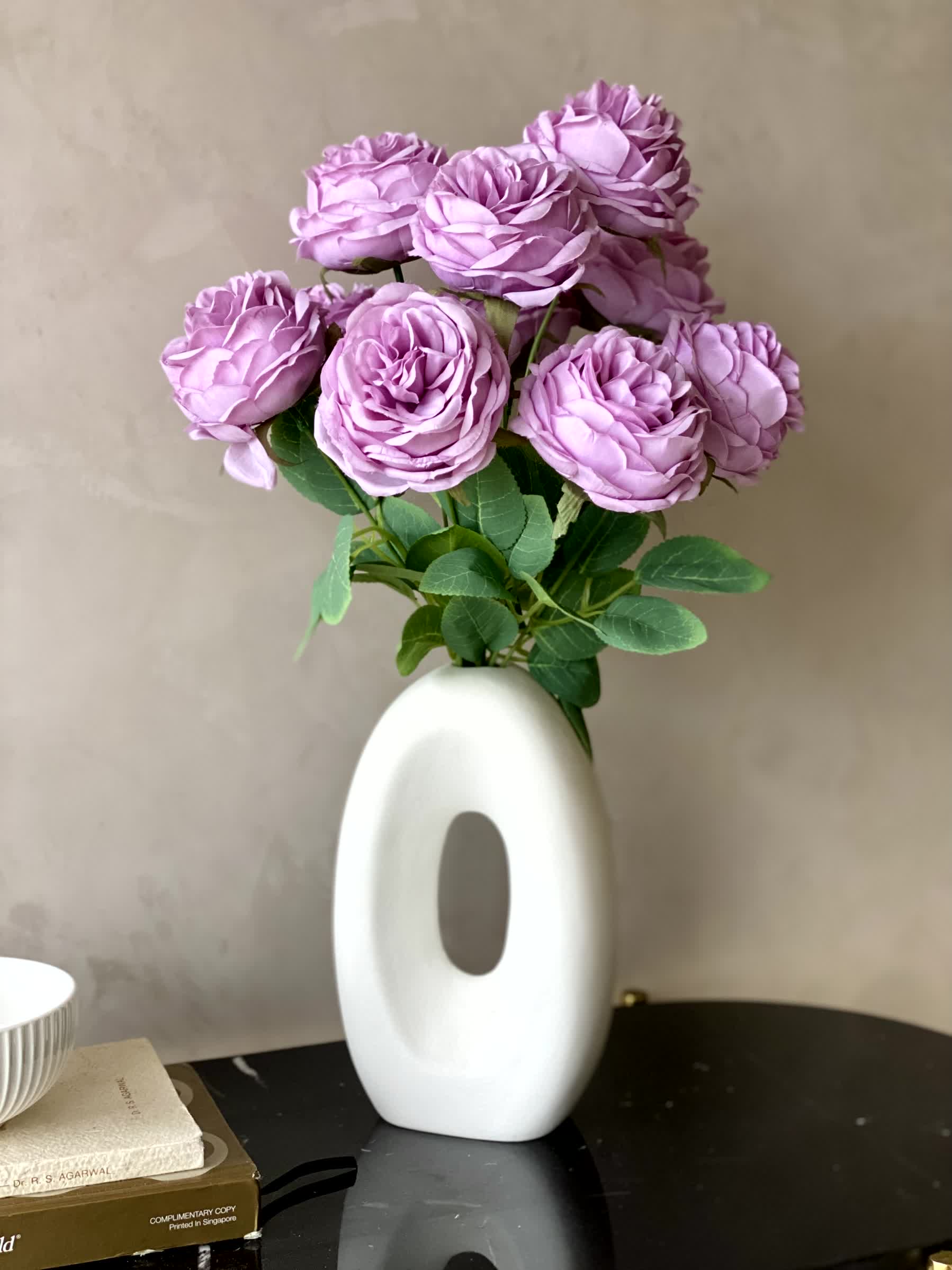 Artificial Breeze Rose Bunch - Lavender