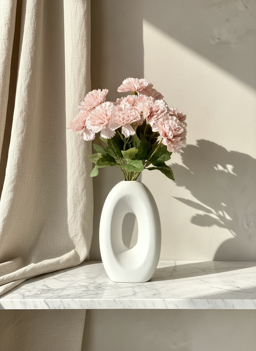 Artificial Western Peony Bunch - Pink