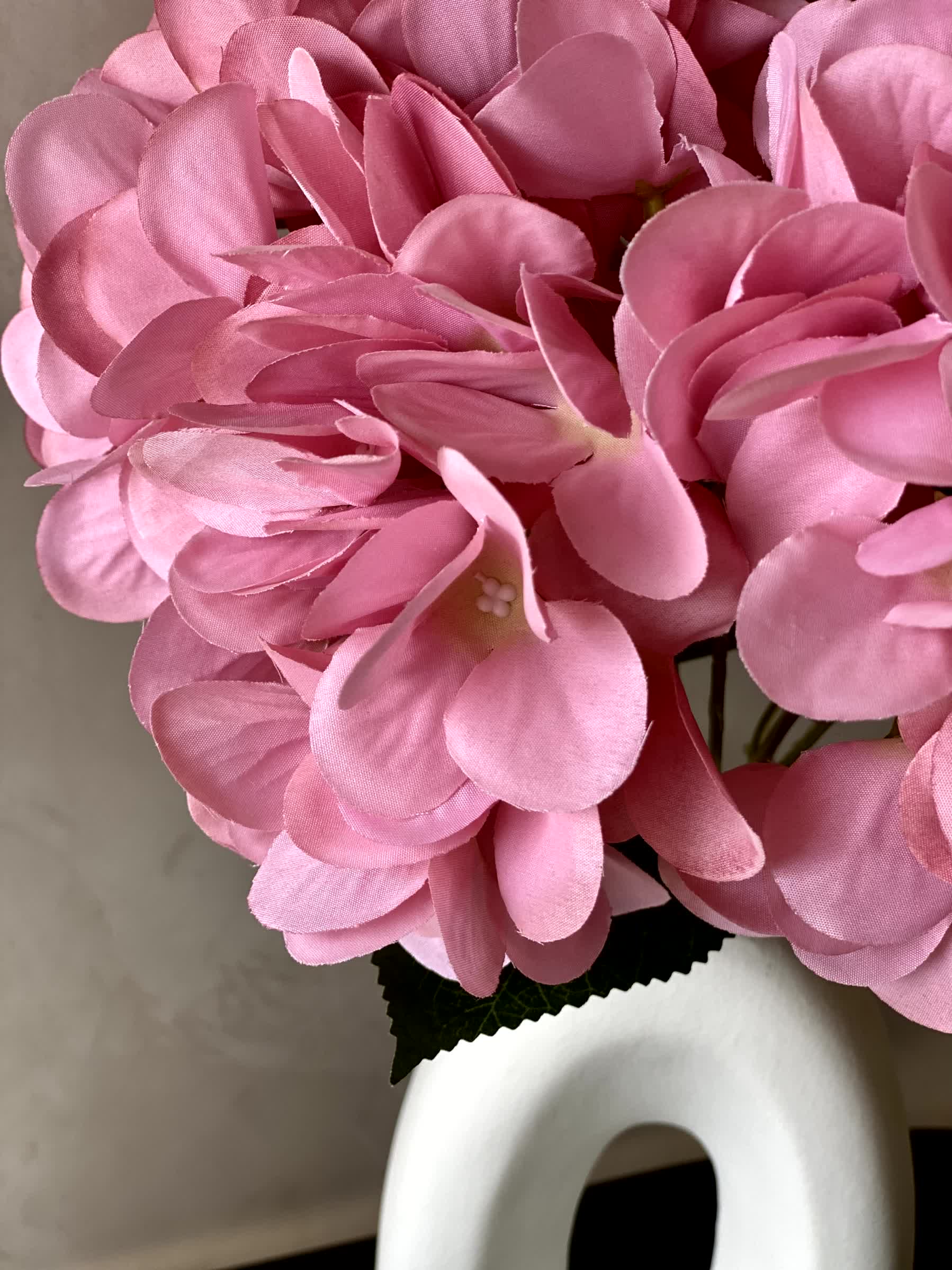 Artificial Floral Hydrangea Flower Bunch - Pink