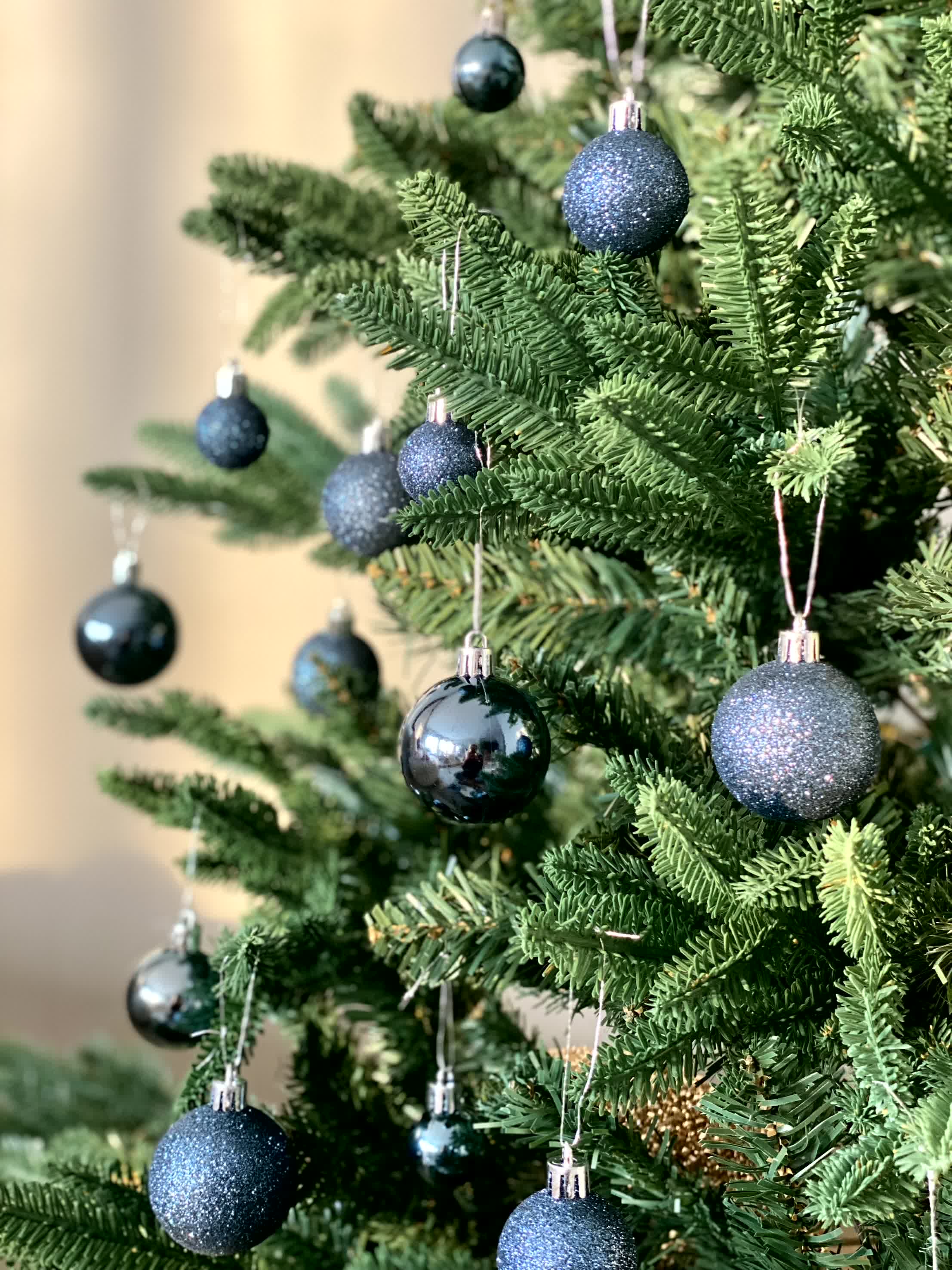 Christmas Aurora Ball Set - Blue (Set of 44)