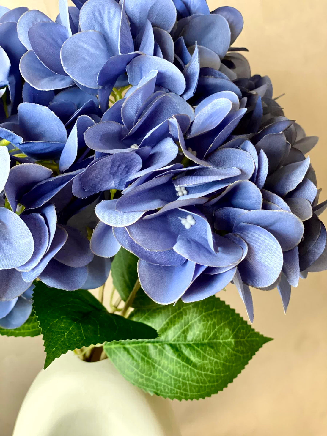Artificial Floral Hydrangea Flower Bunch - Blue
