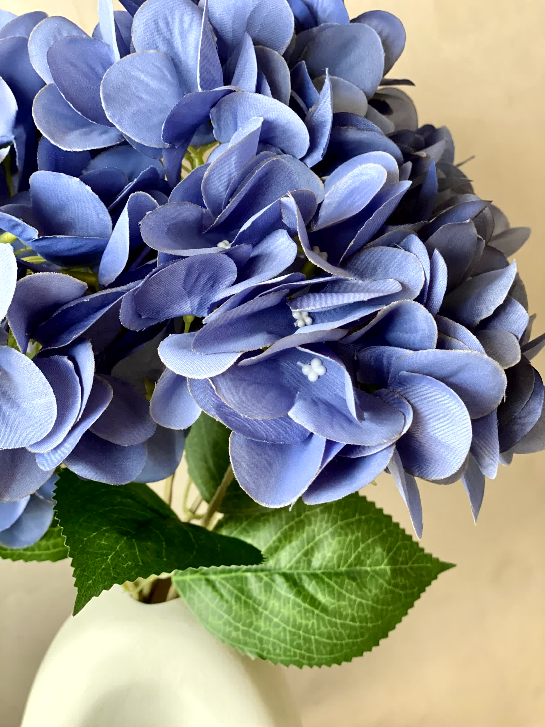 Artificial Floral Hydrangea Flower Bunch - Blue