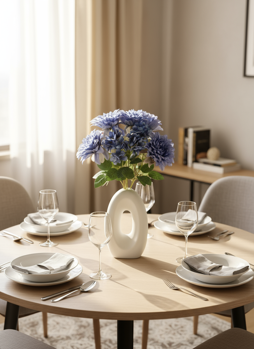 Artificial Daisy Flower Bunch - Blue