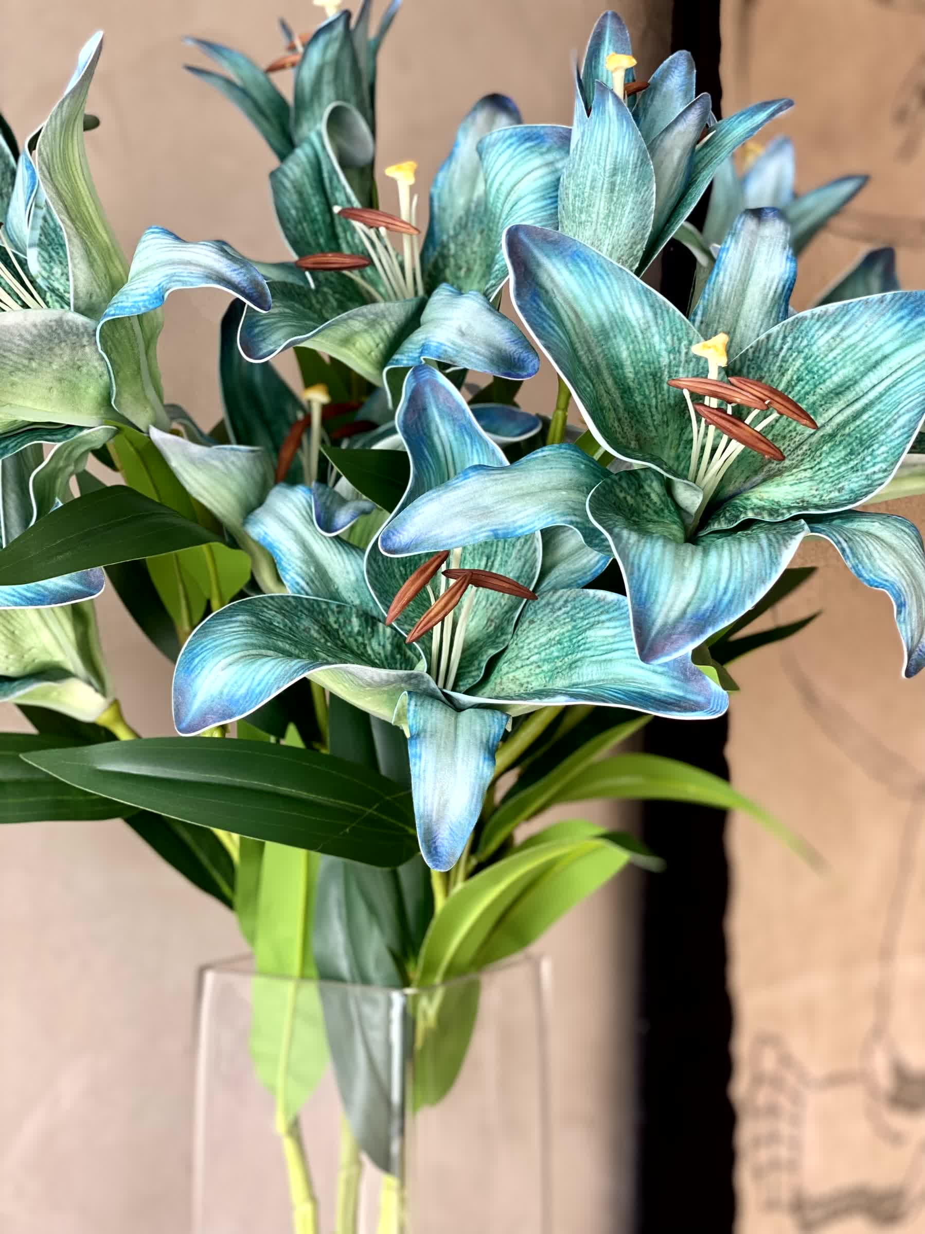 Artificial Mystic Lilly Flower Stem - (One Stem) Green