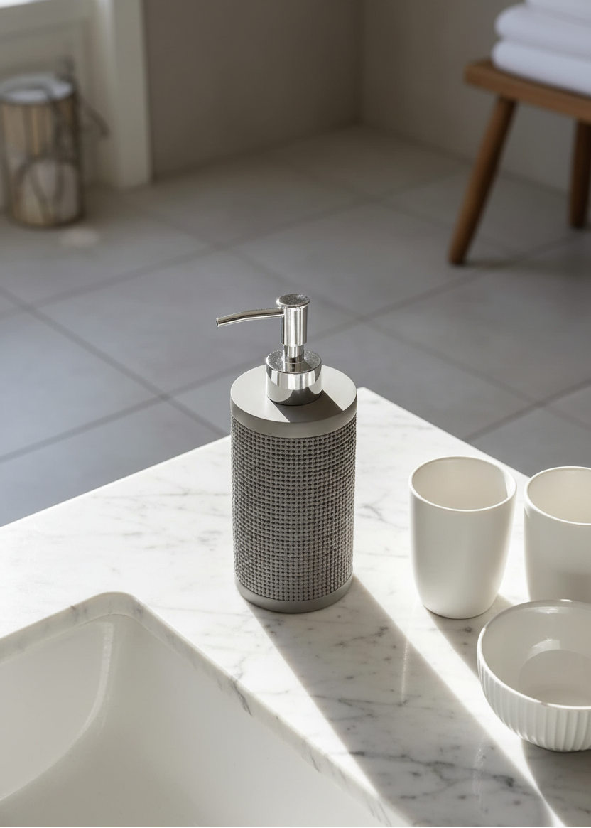 Plaid Bathroom Dispenser