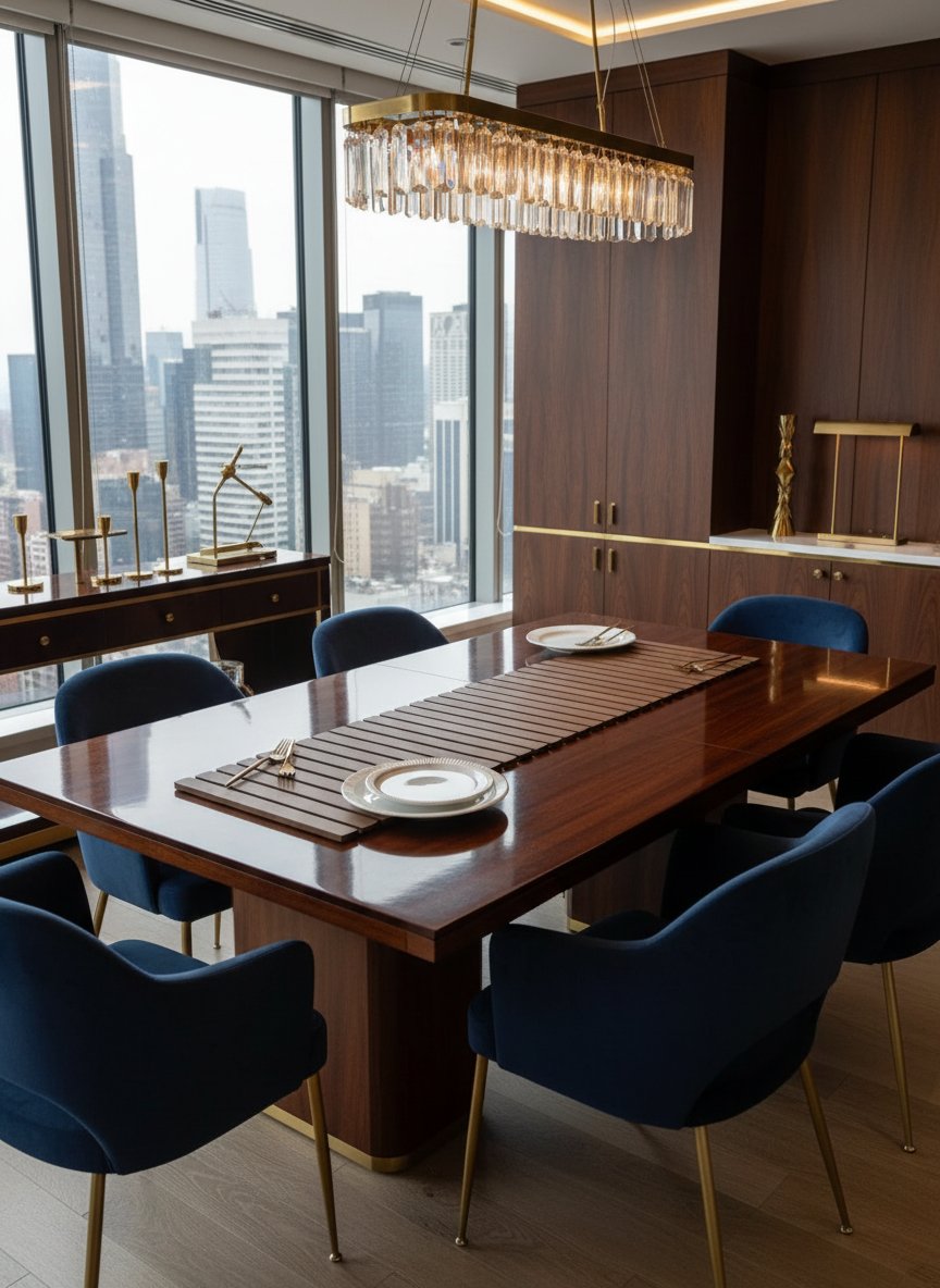 Elm Foldable Table Runner - Brown (3 Feet)