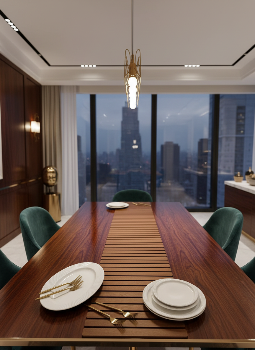 Elm Foldable Table Runner - Brown (6 Feet)