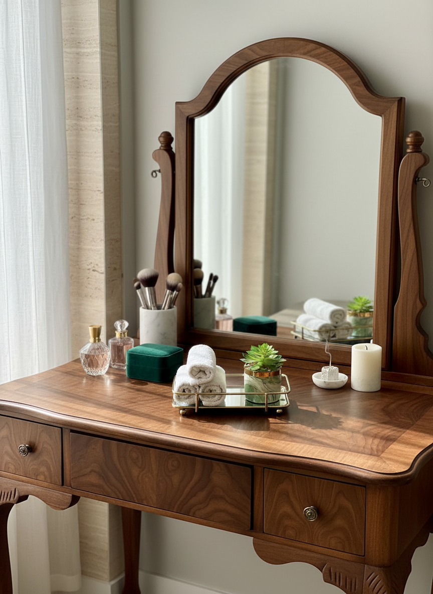 Milan Napkin Mirror Tray - Gold