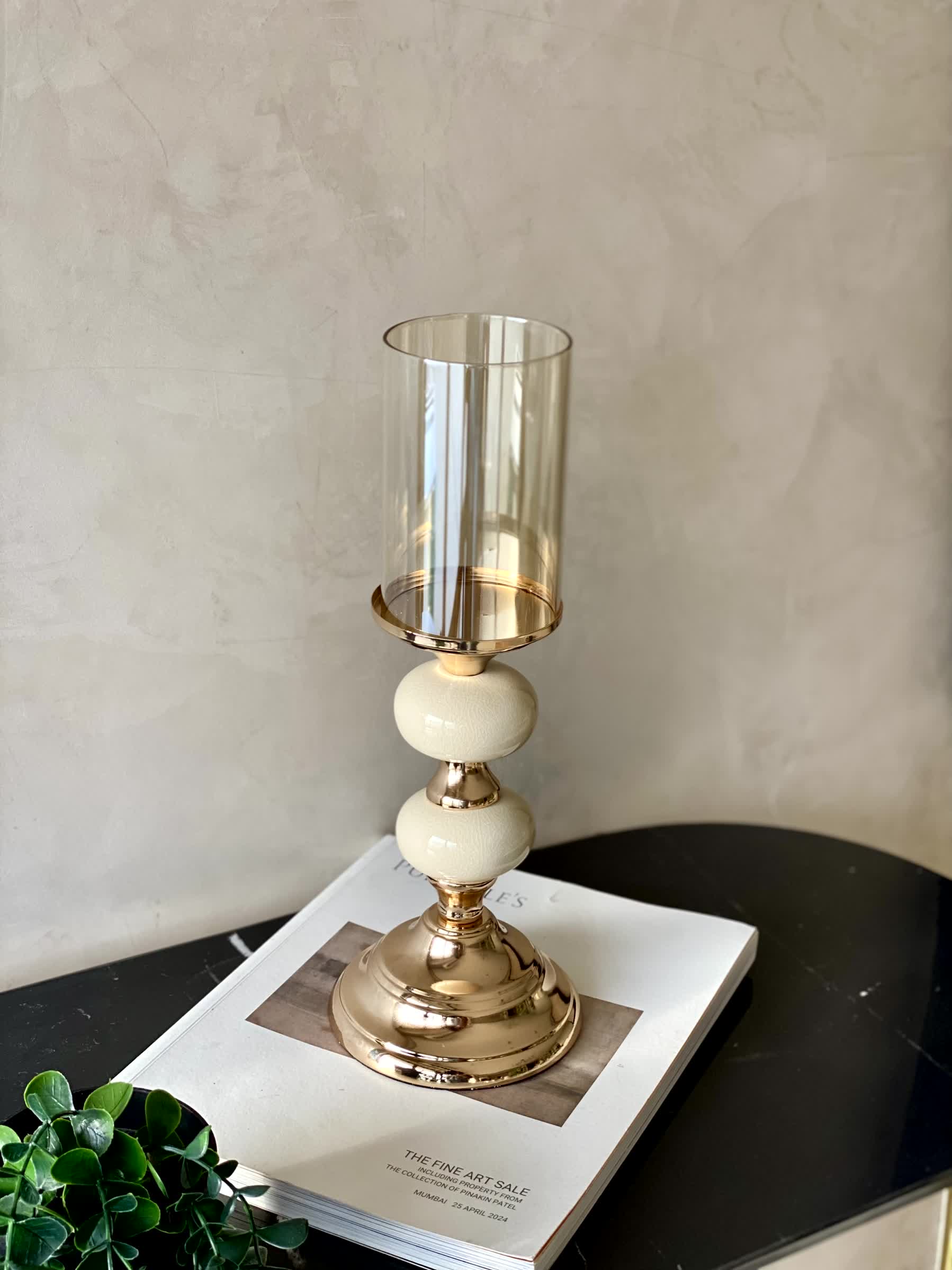 Mystic Medium Candle Stand (White)