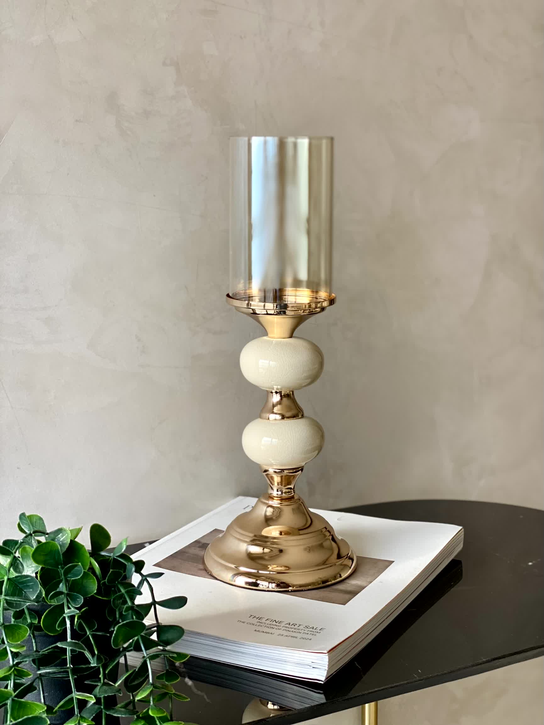 Mystic Medium Candle Stand (White)