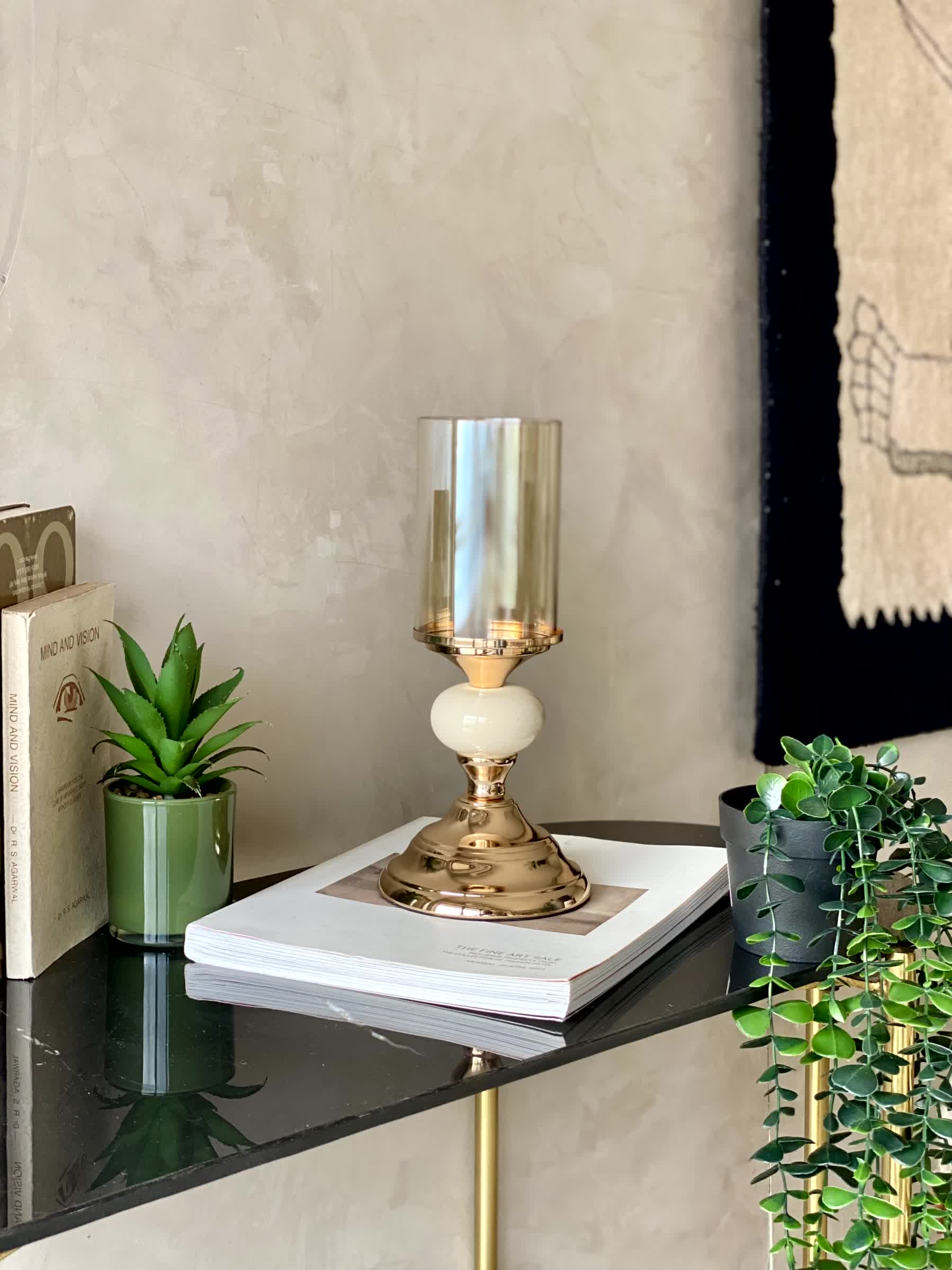 Mystic Small Candle Stand (White)