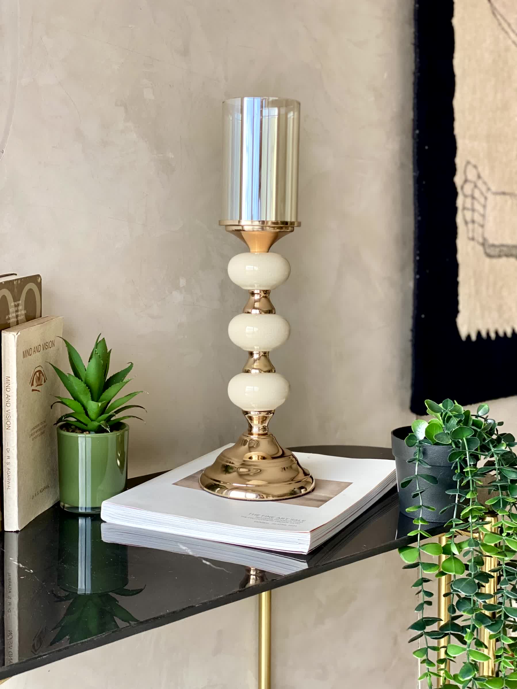 Mystic Large Candle Stand (White)