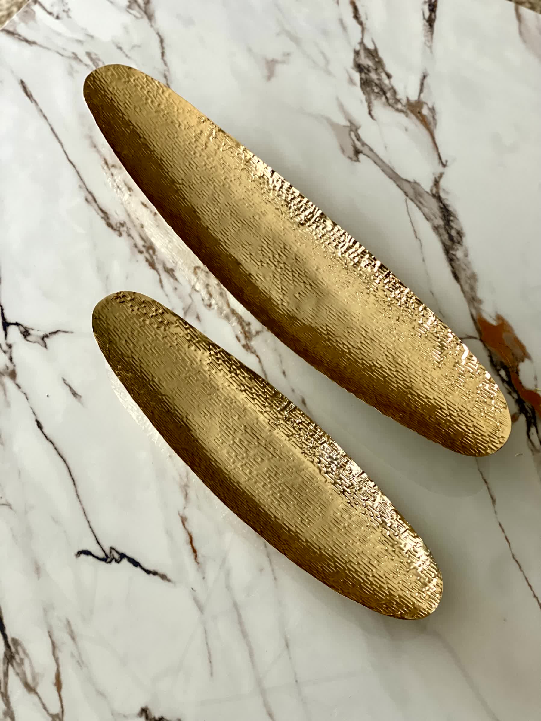 Zari Gold Trays - Set of 2