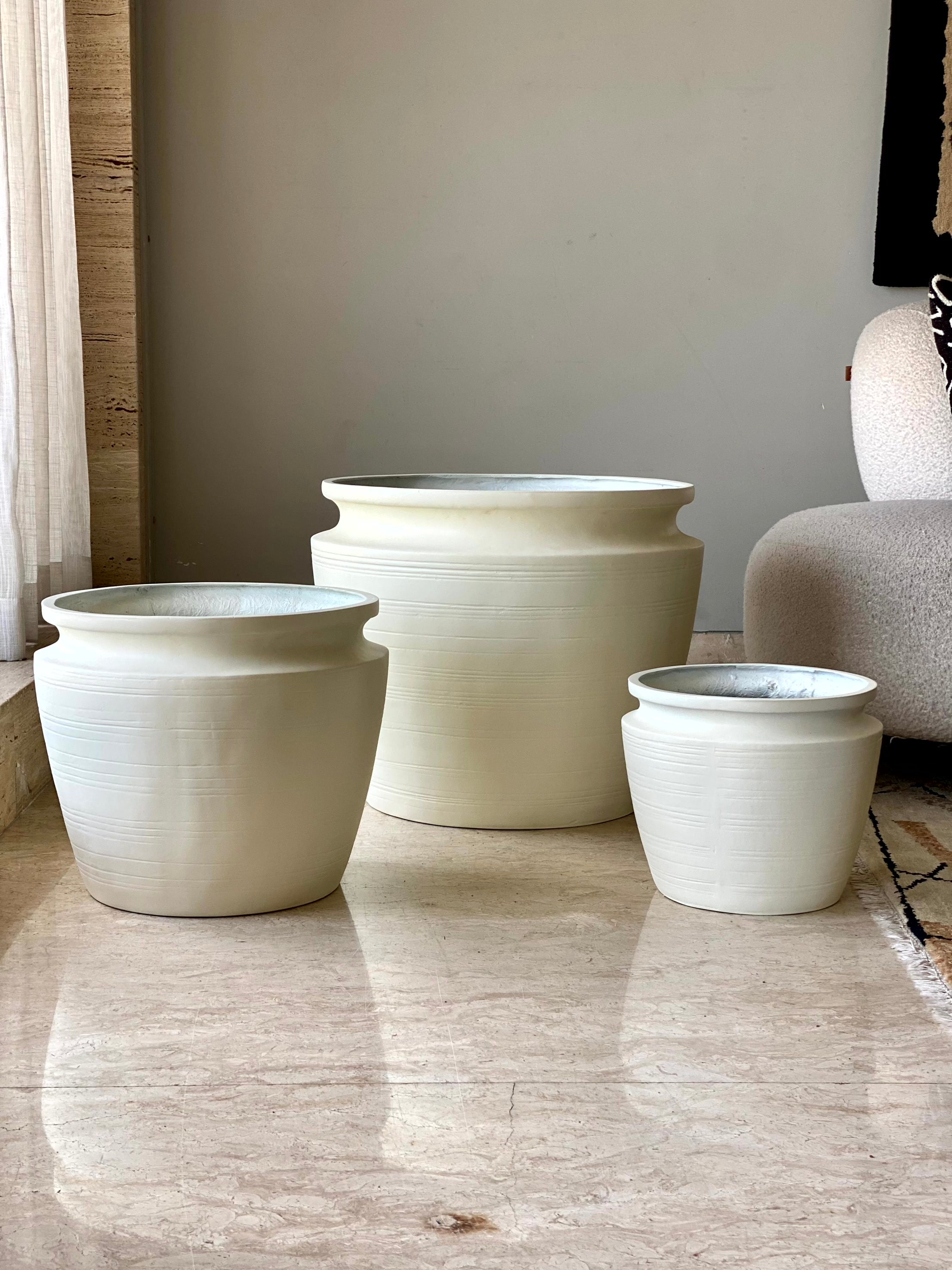 Morrow Planters - Ivory