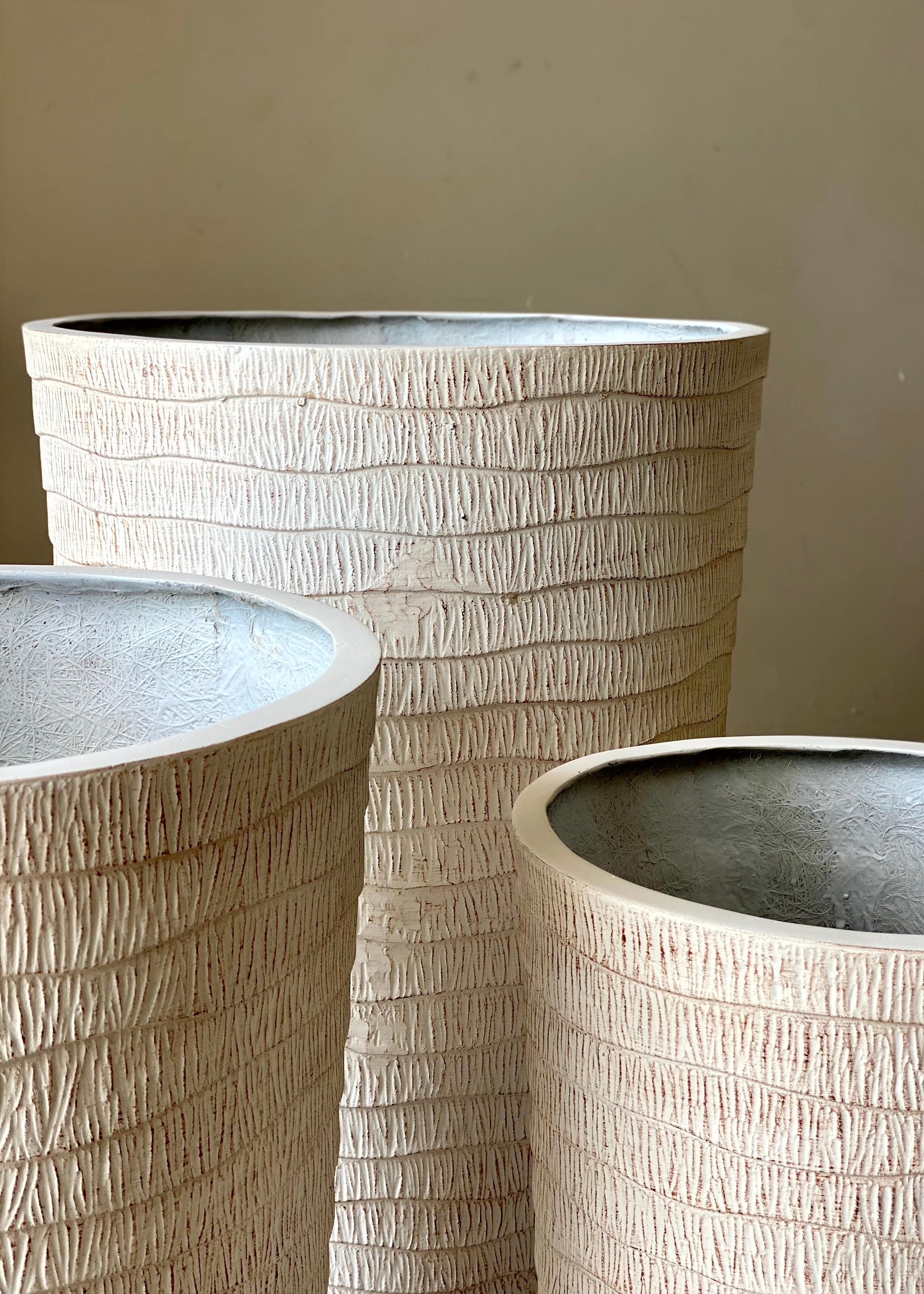 Edena Planters - White