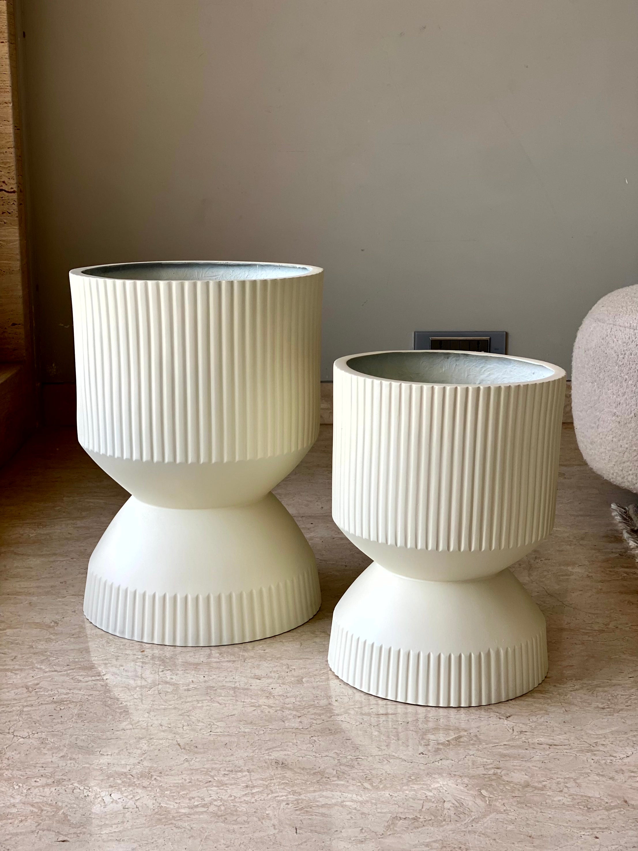 Willow Reversible Planters - Ivory