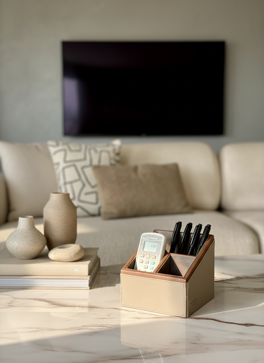 Naples Taupe Remote Holder - 3 Slot