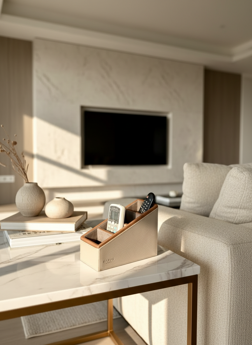 Naples Taupe Remote Holder - 4 Slot