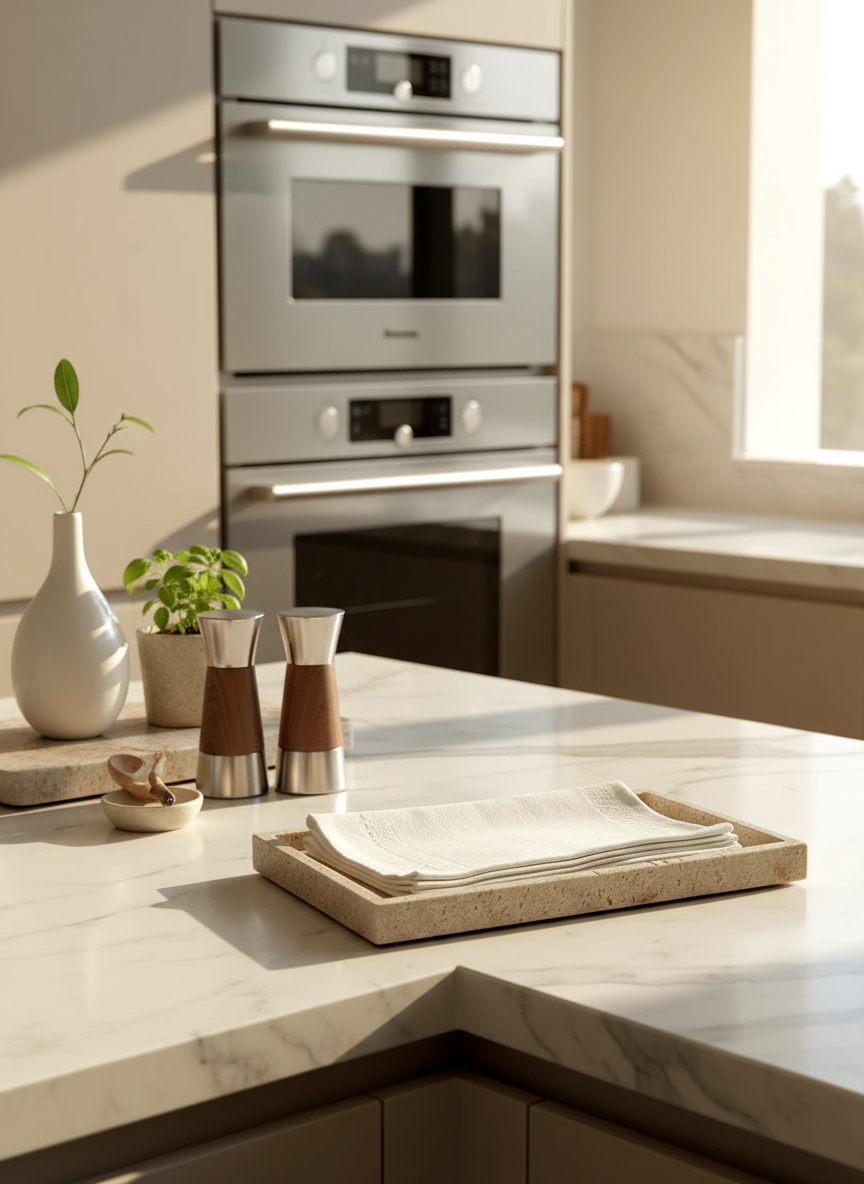 Carrara Napkin Tray - Beige