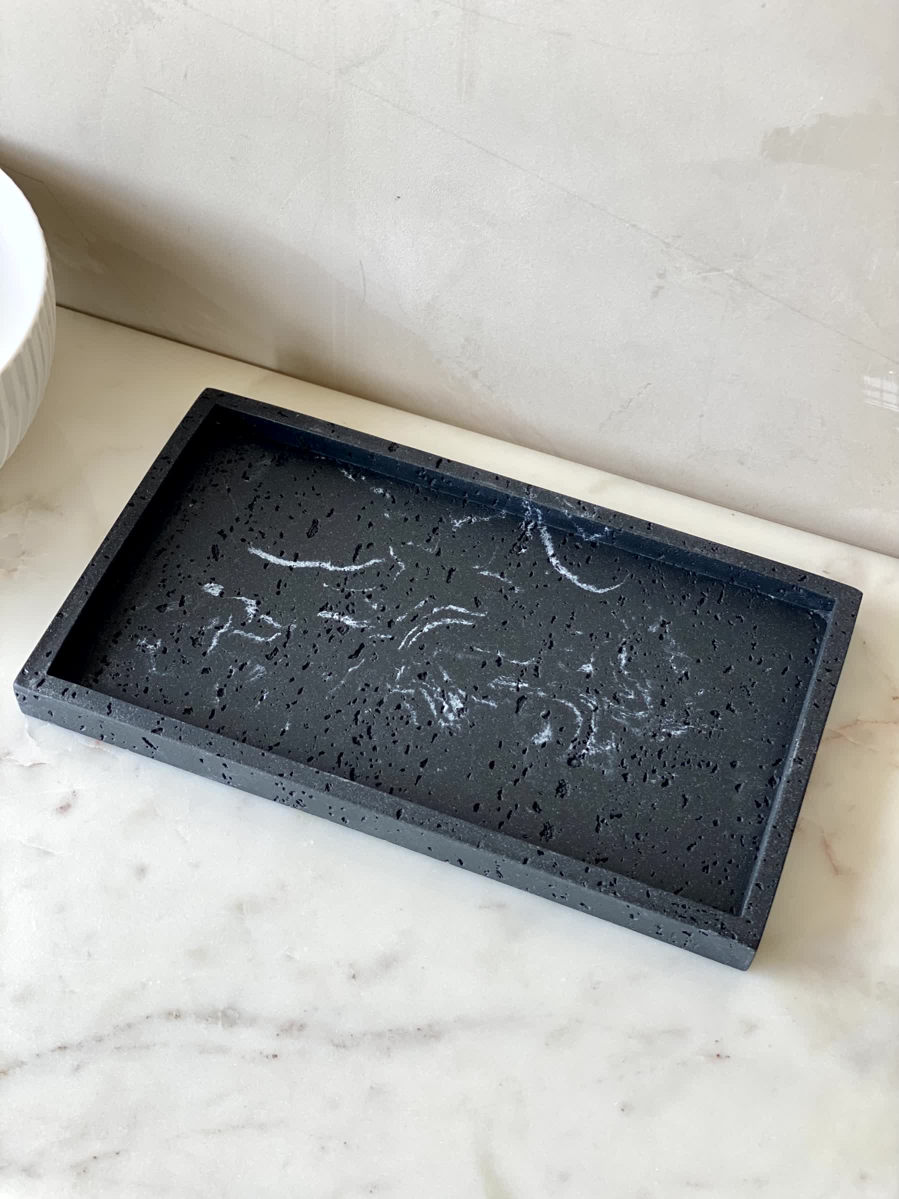 Carrara Napkin Tray - Black