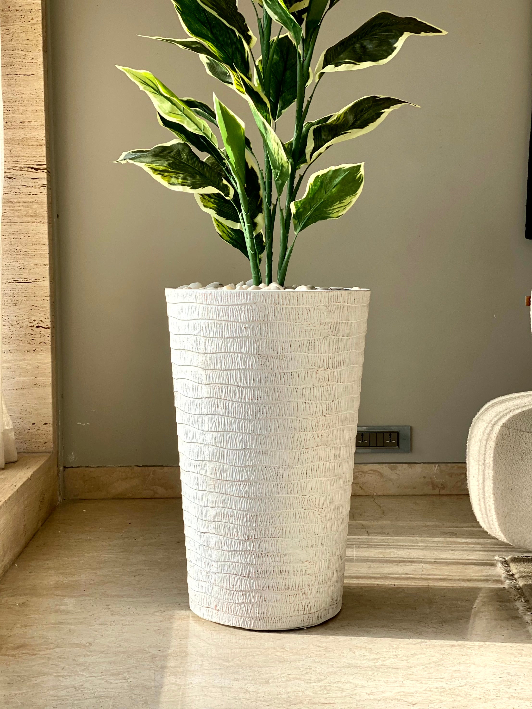 Edena Planters - White