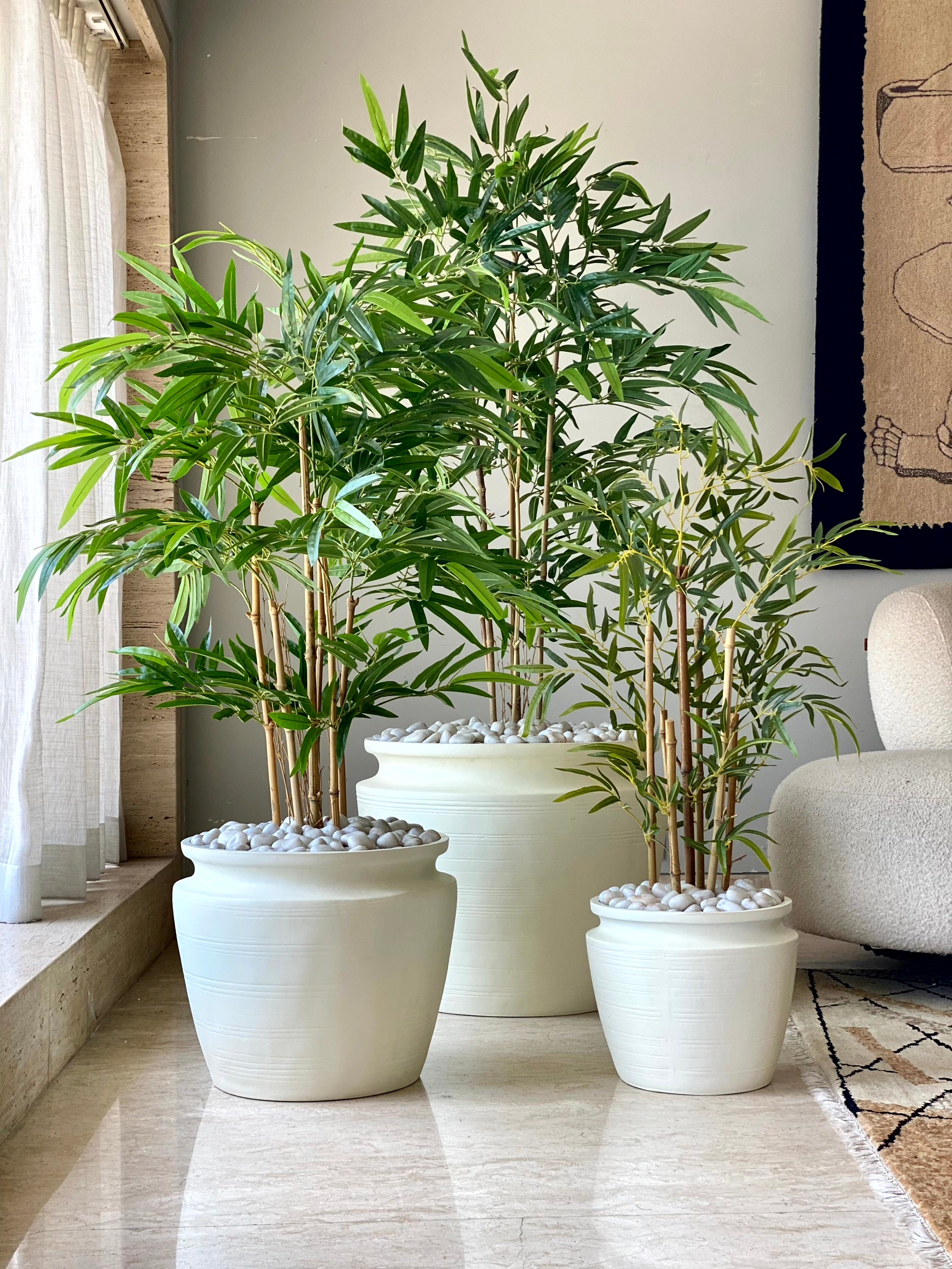 Morrow Planters - Ivory
