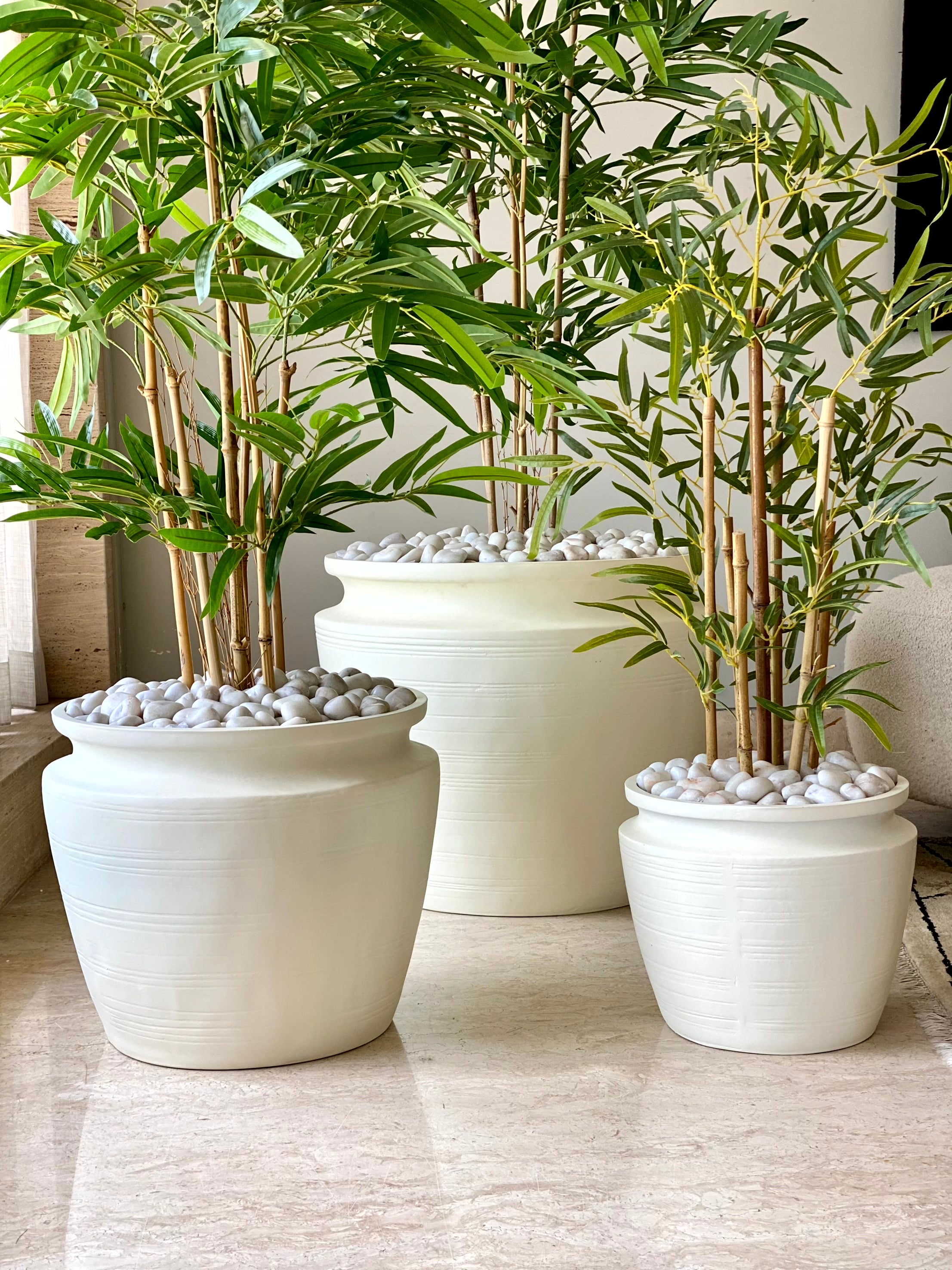 Morrow Planters - Ivory