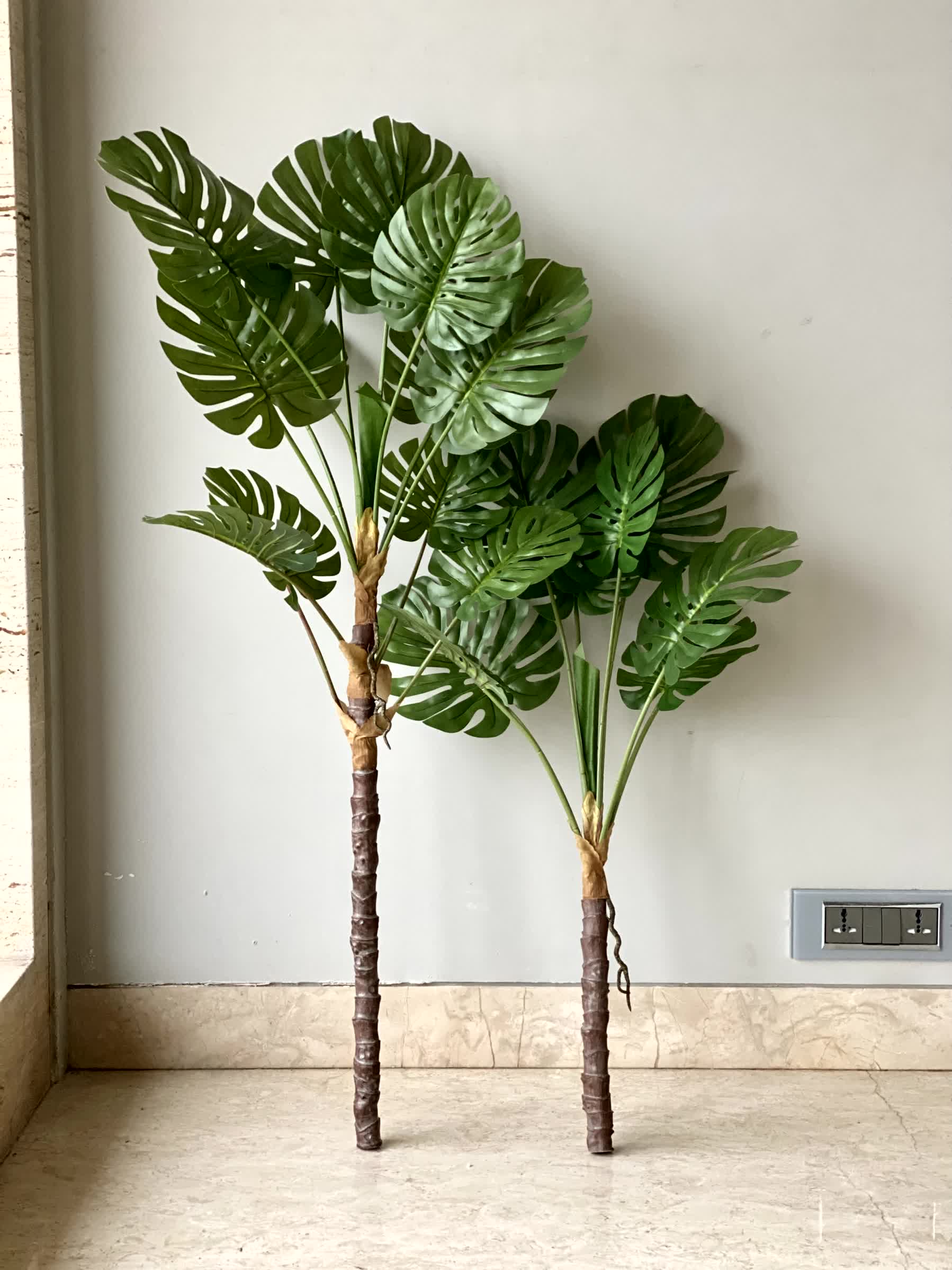 Artificial Dual Monstera Plant - 4 Feet