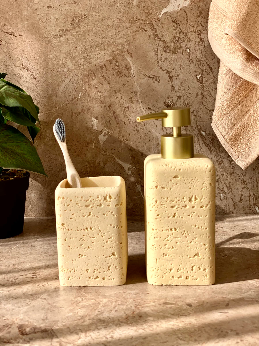 Lasa Bathroom Set - Buttercup (Set of 2)