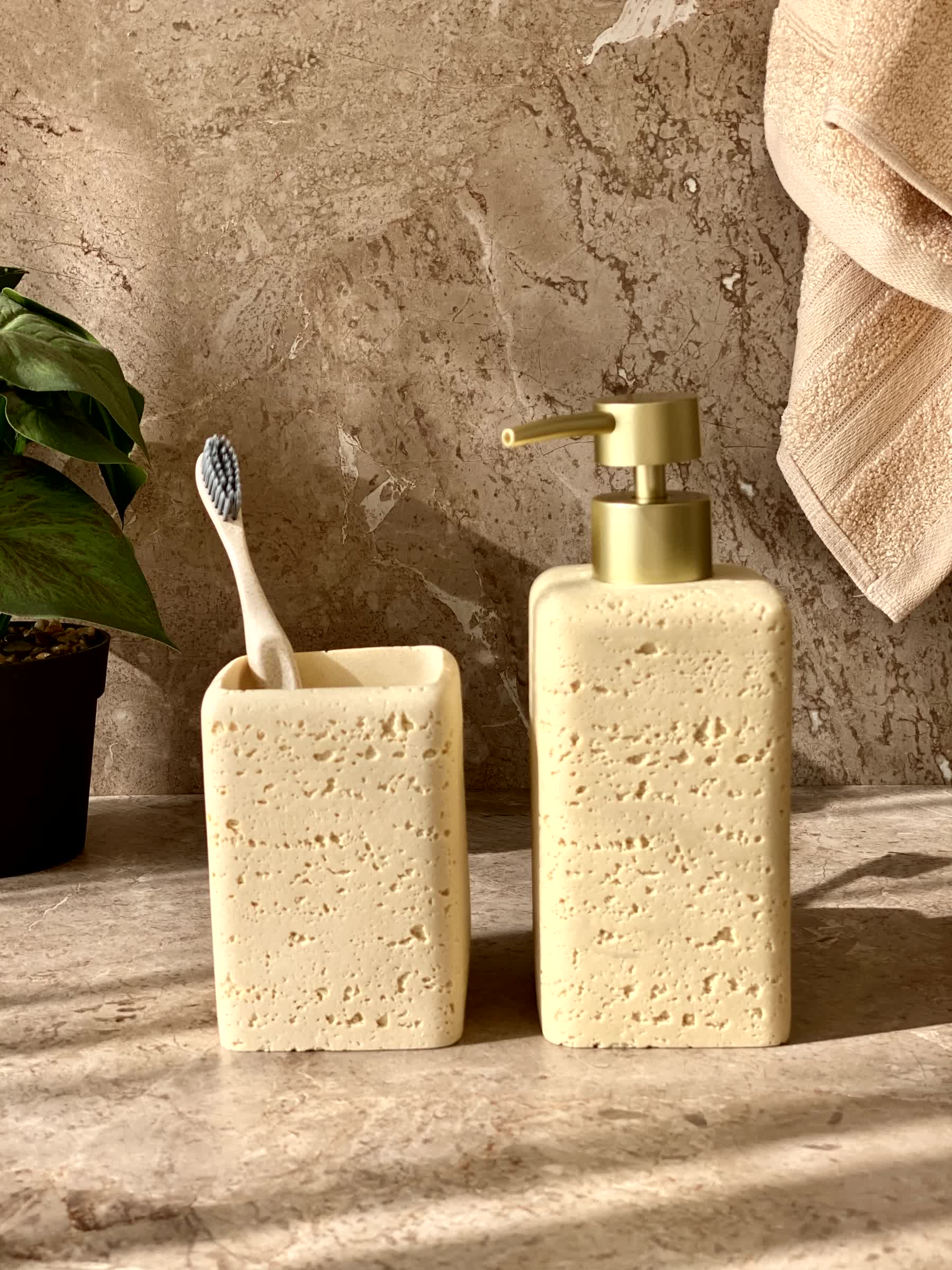 Lasa Bathroom Set - Buttercup (Set of 2)