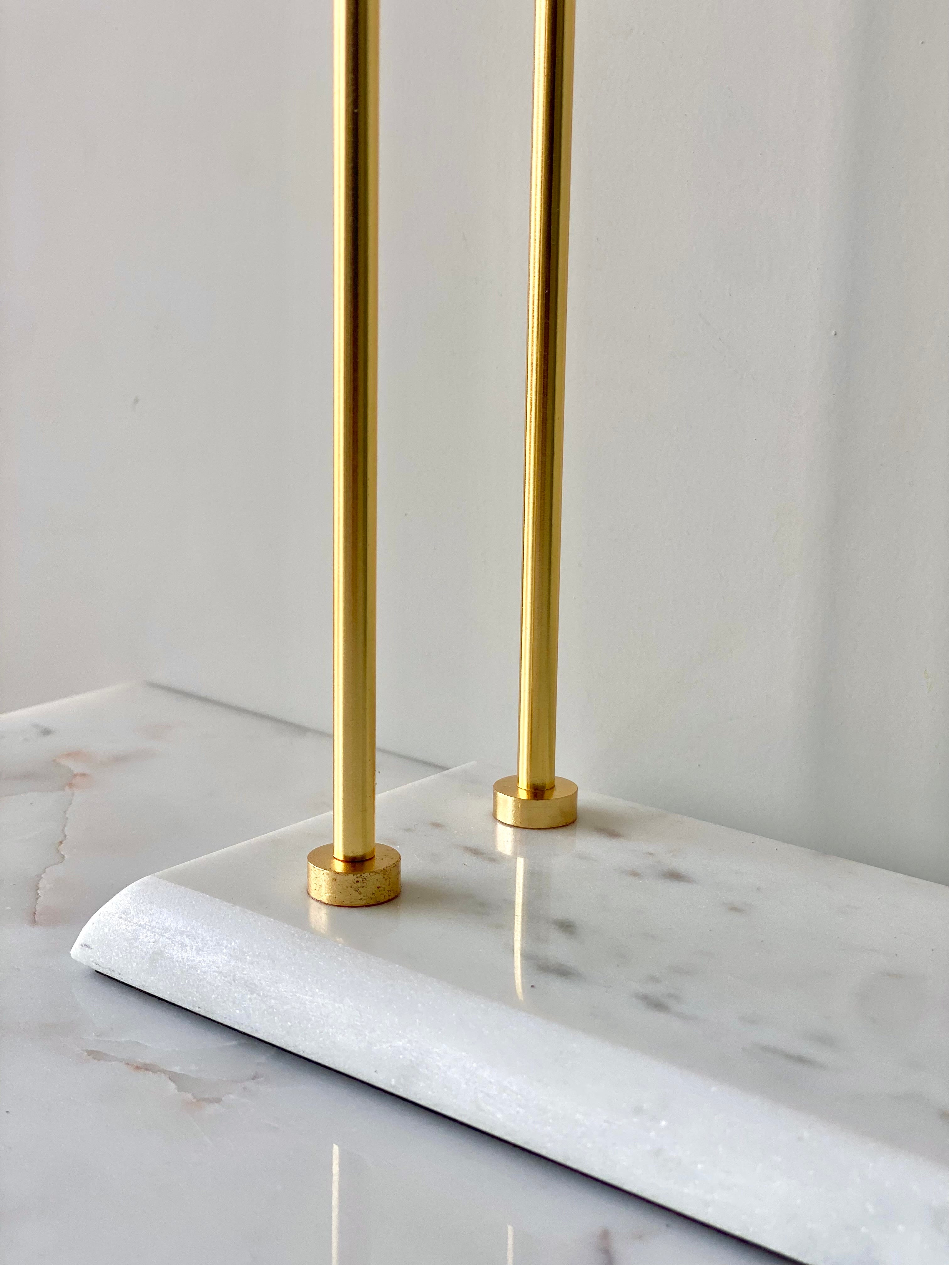 Melrose Hand Towel Stand - White & Gold