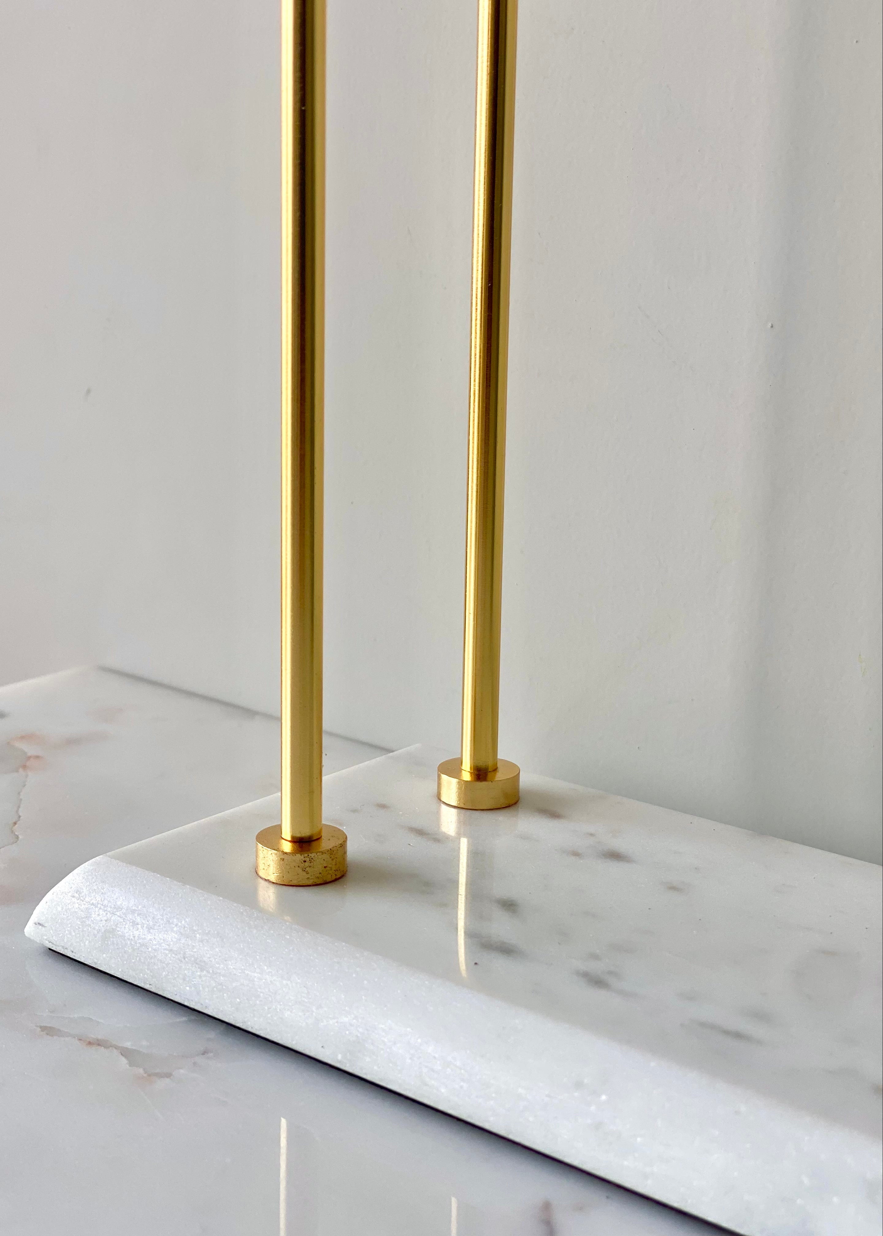Melrose Hand Towel Stand - White & Gold
