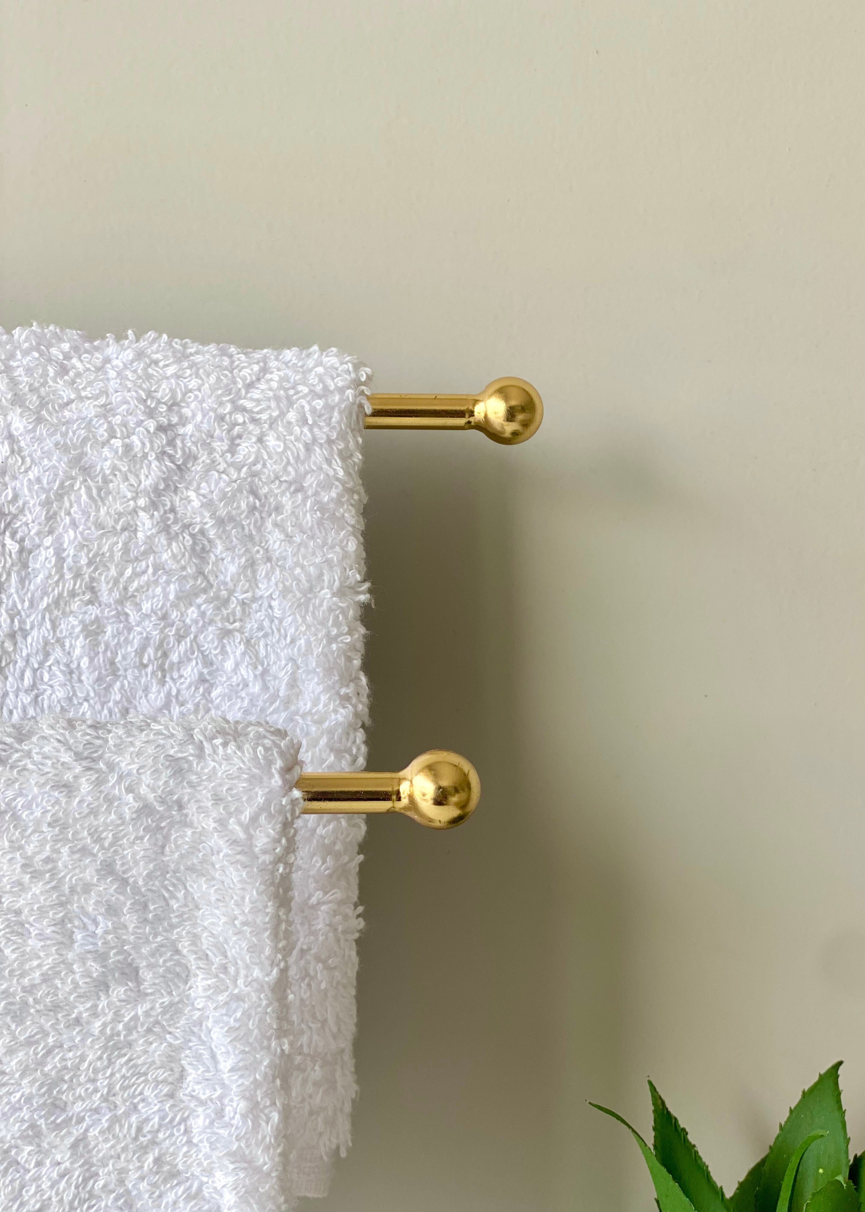 Melrose Hand Towel Stand - Black & Gold