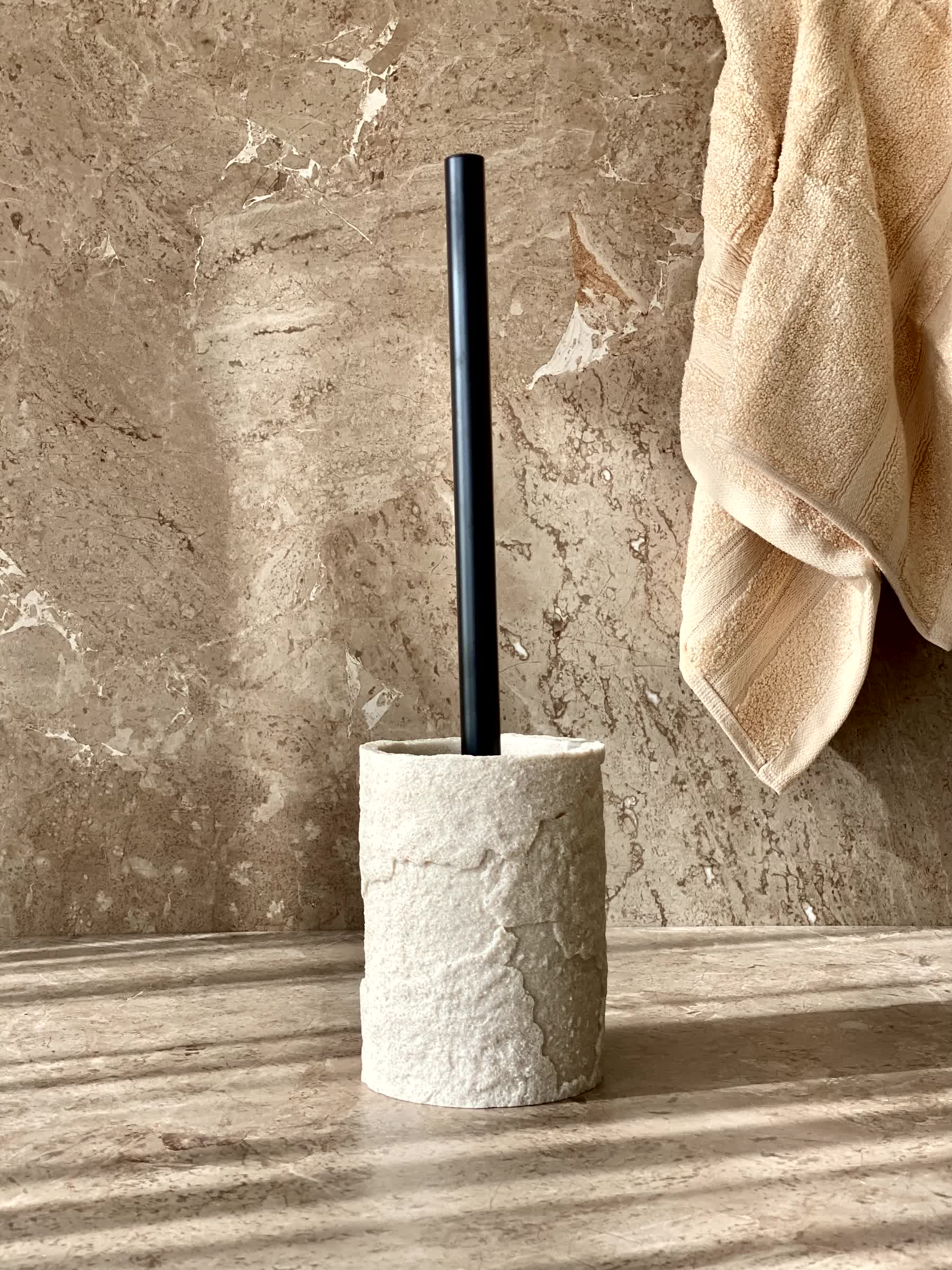Fossil Toilet Brush - Beige