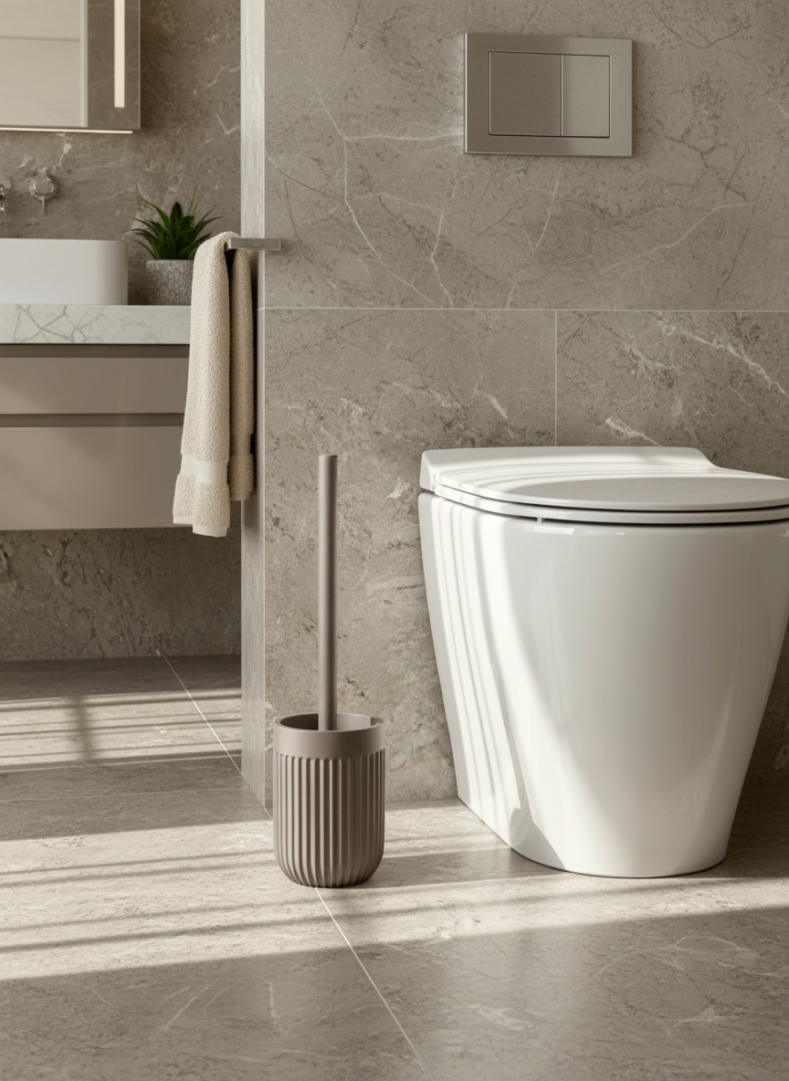 Ripple Toilet Brush - Brown