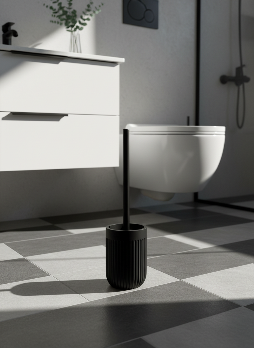 Ripple Toilet Brush - Black