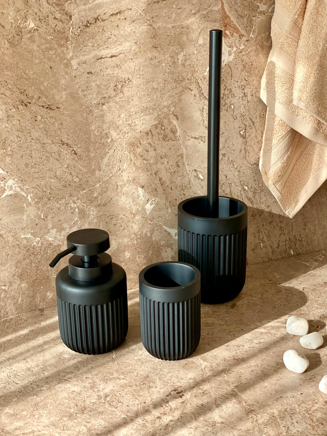 Ripple Toilet Brush - Black