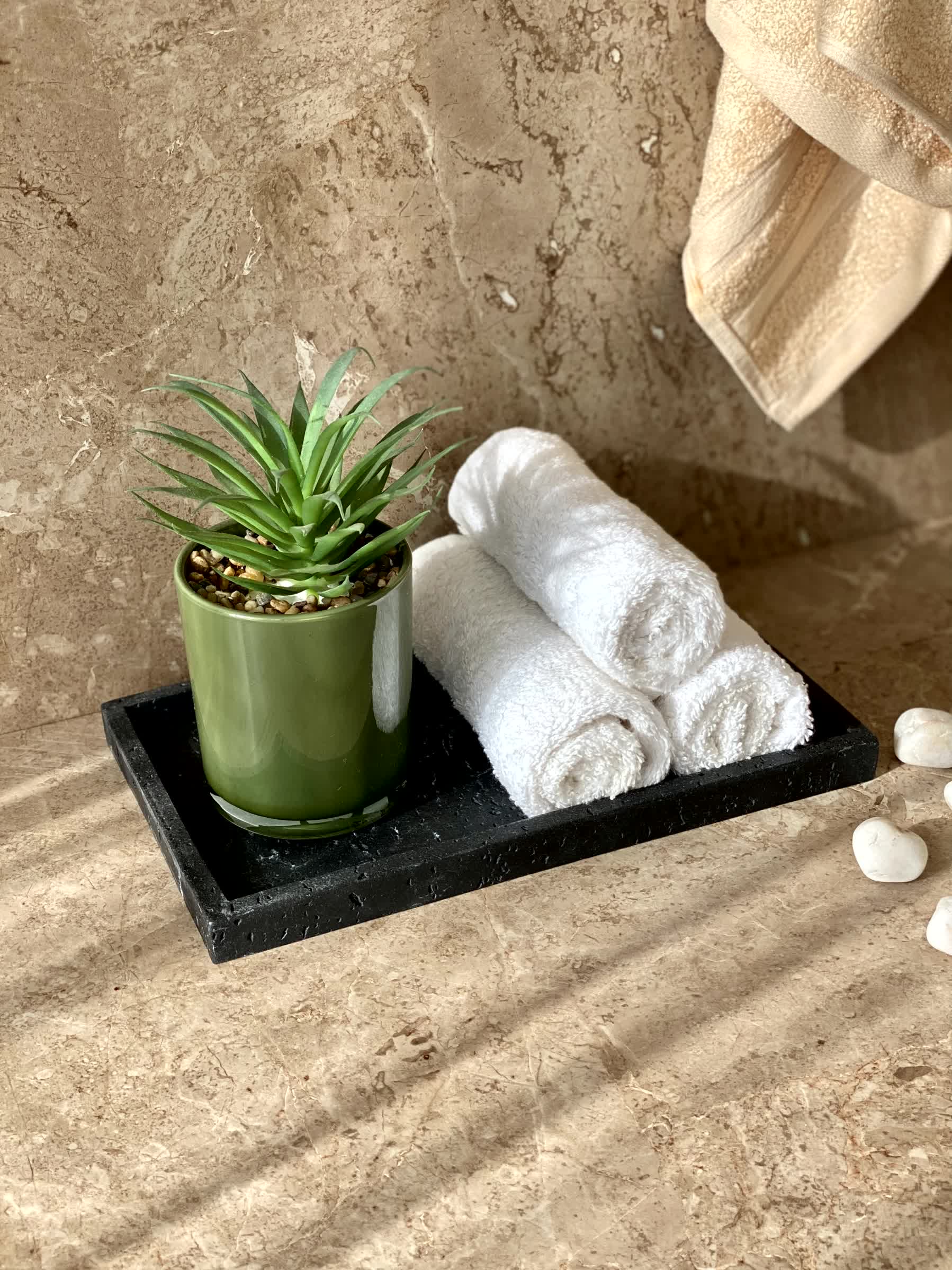 Carrara Napkin Tray - Black