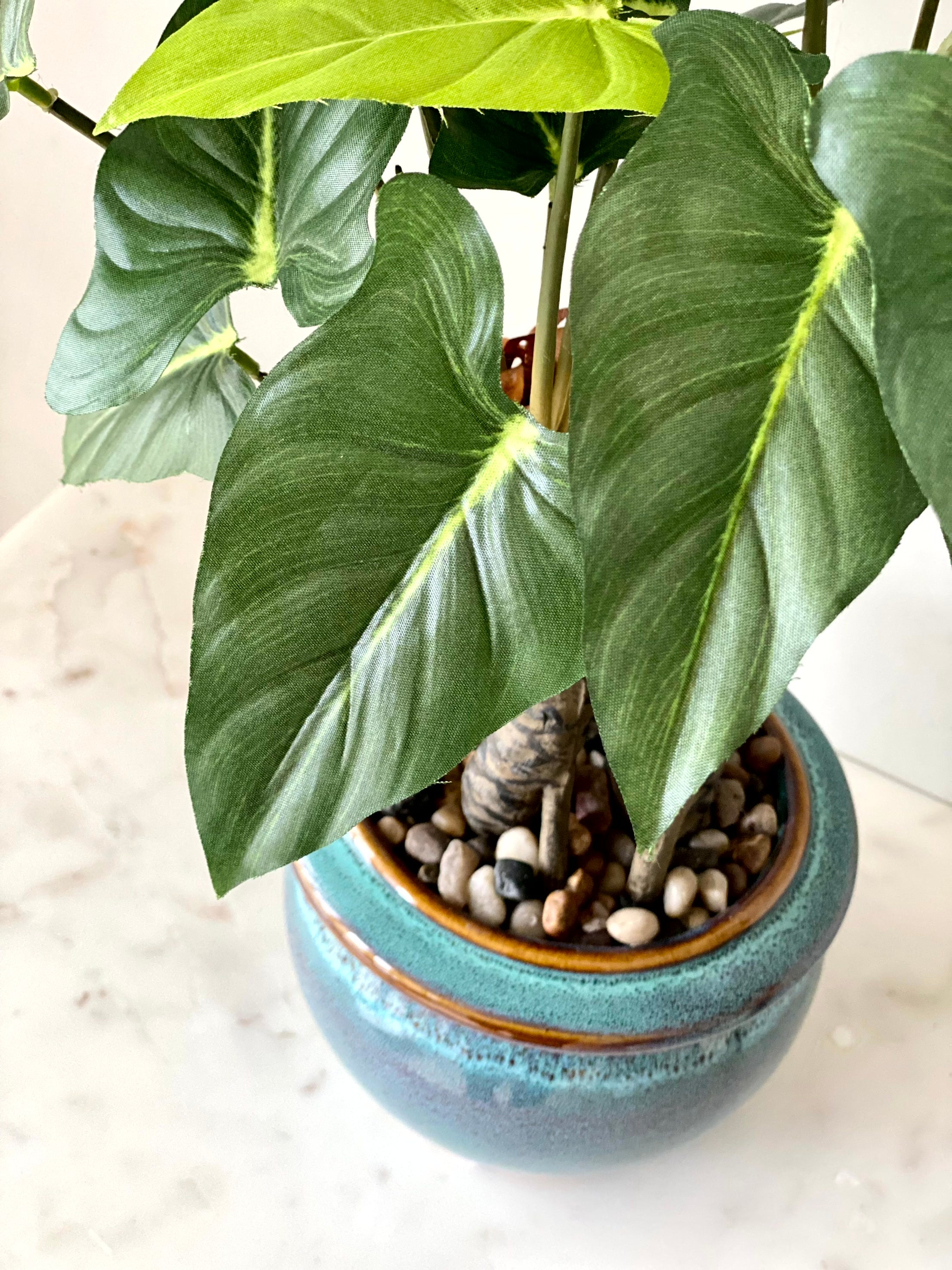 Artificial Tropical Alocasia Plant – 1.5 Feet