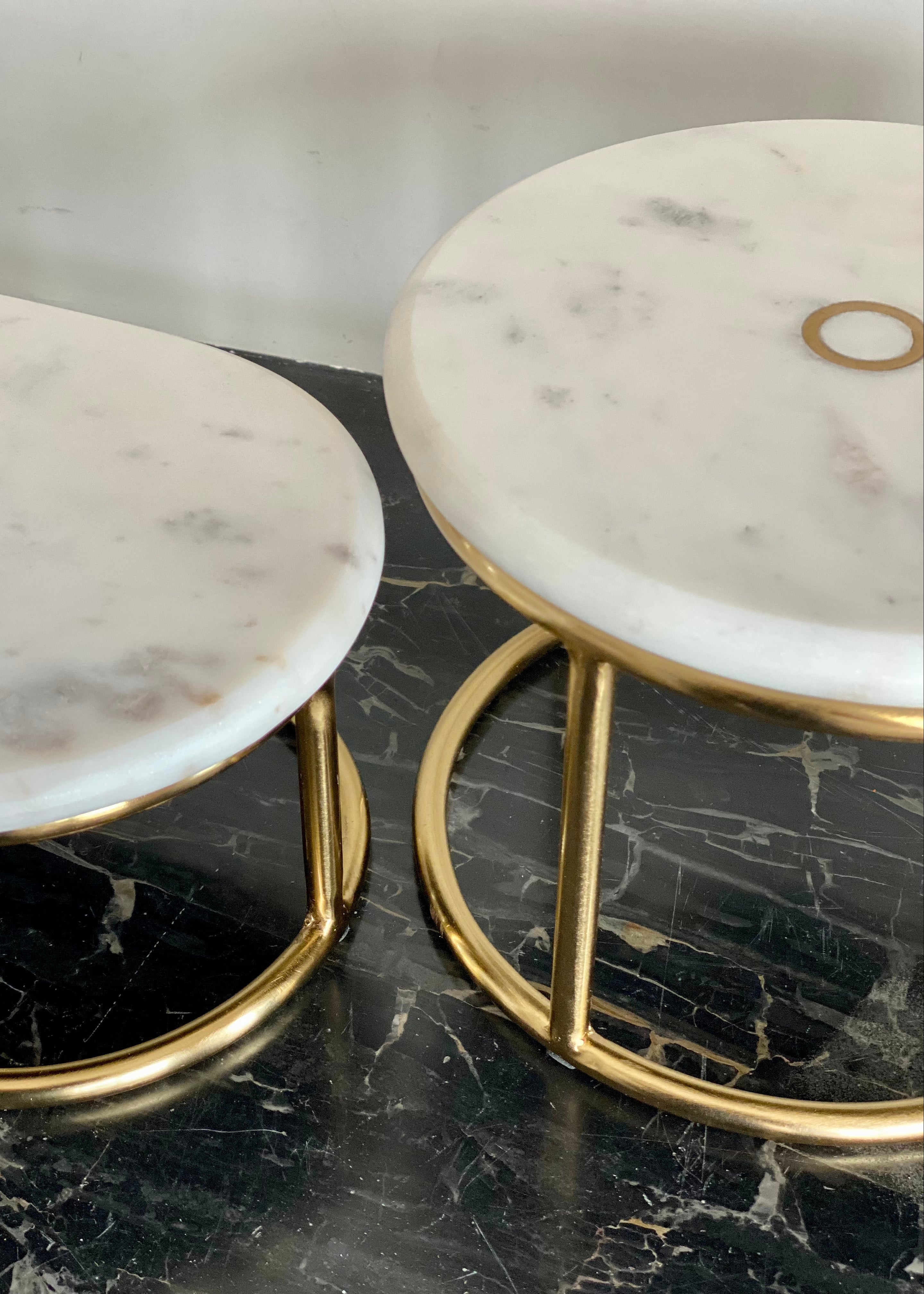 Soho Oval Marble Cake Stand – Set of 2