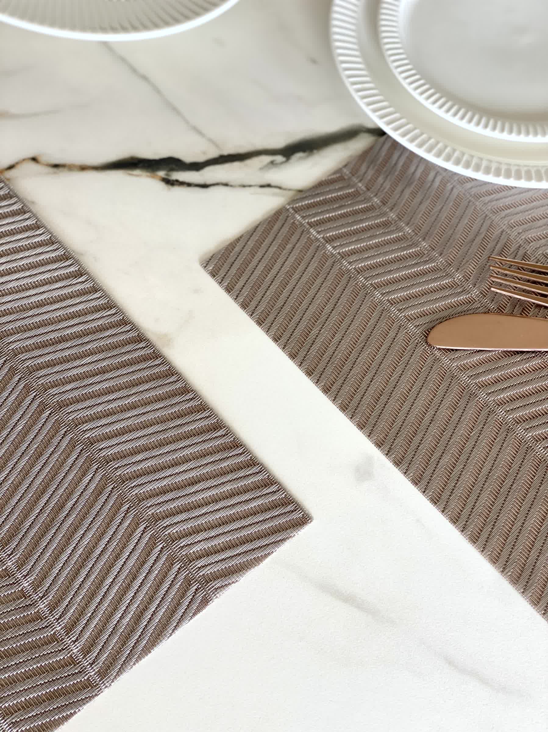 Chevron Table Mats - (Set of 6)