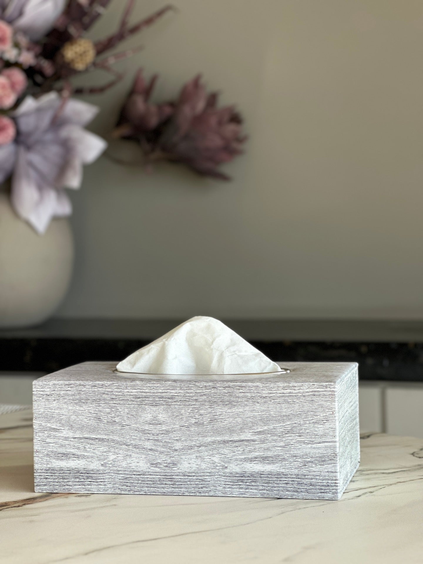 Grey tissue deals box