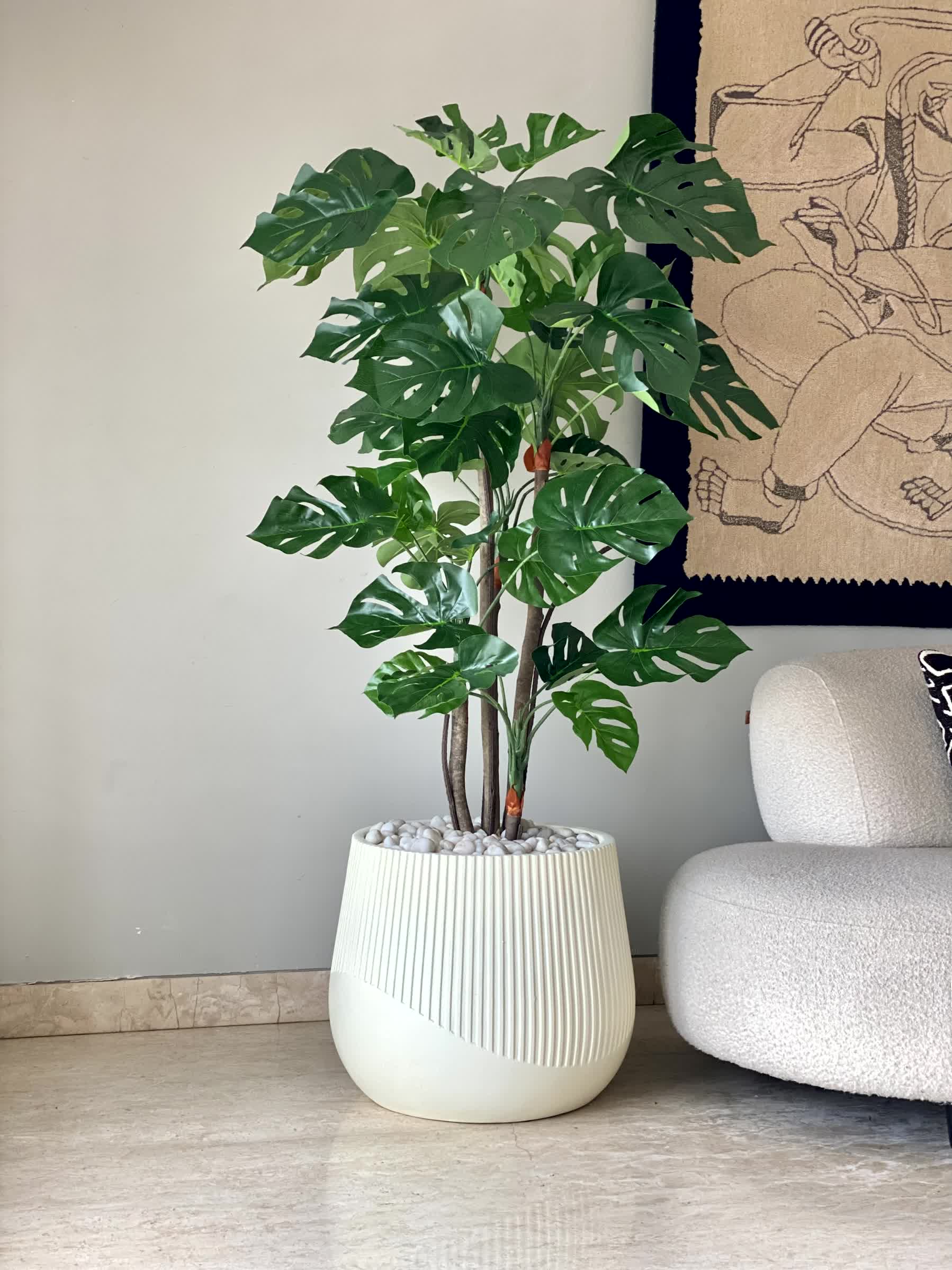 Artificial Crest Monstera Plant - 5.5 Feet