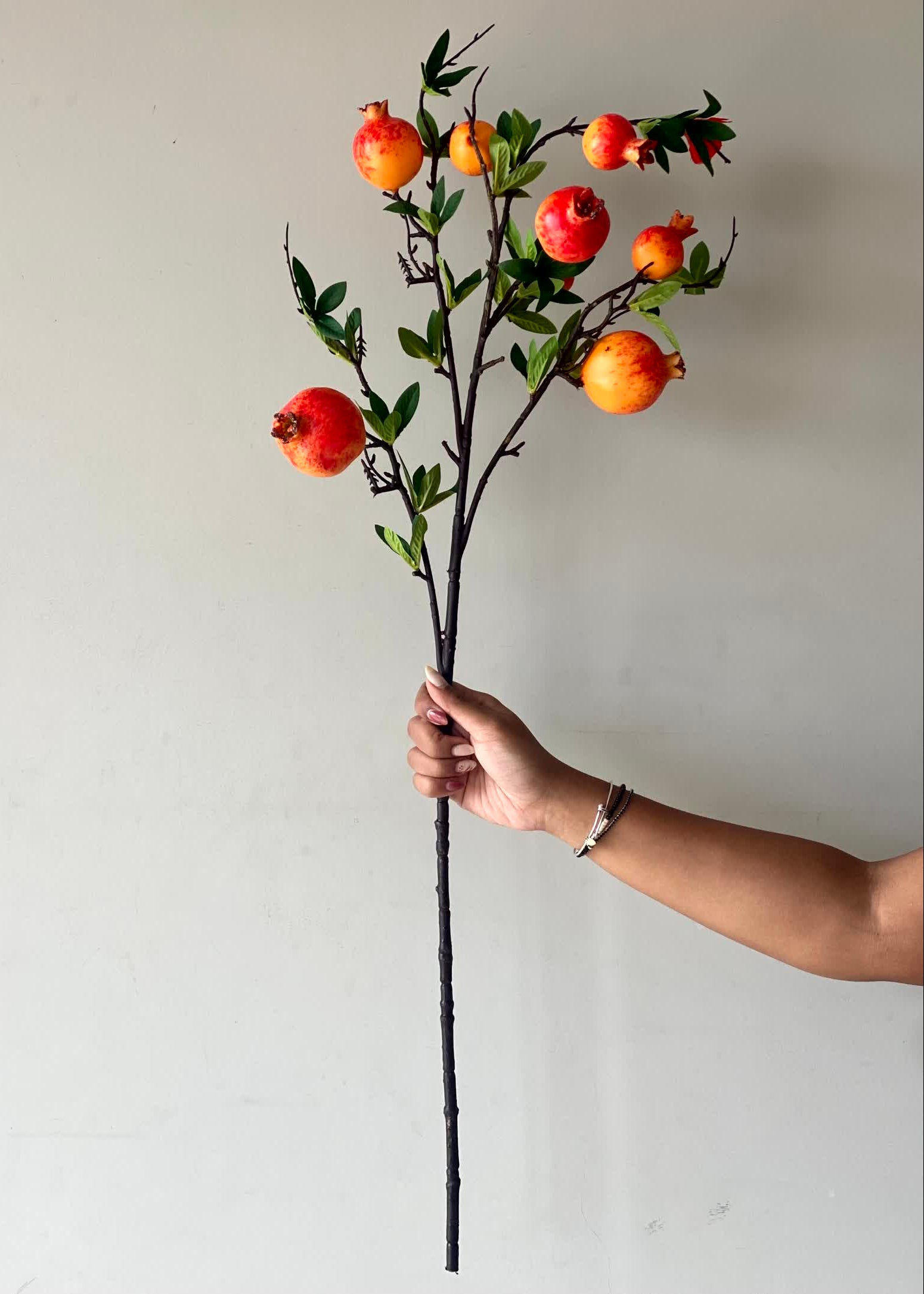 Artificial Pomegranate Stem - (Single Stem)